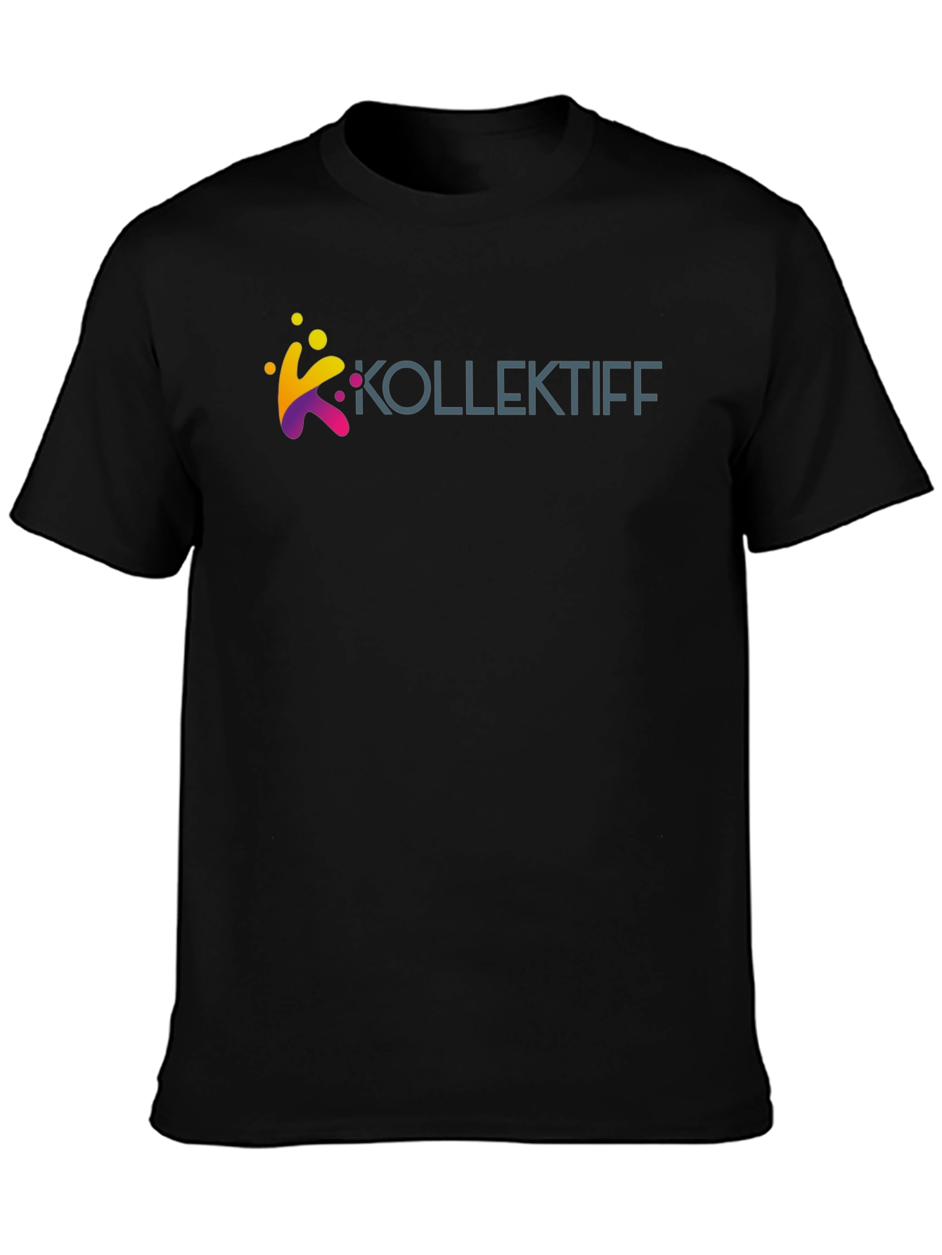 Black Kollektiff Graphic T-Shirt - Modern Design, Casual Wear view 3