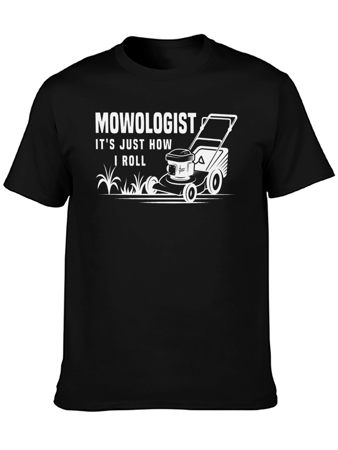 Black Mowologist T-Shirt - How I Roll view 3