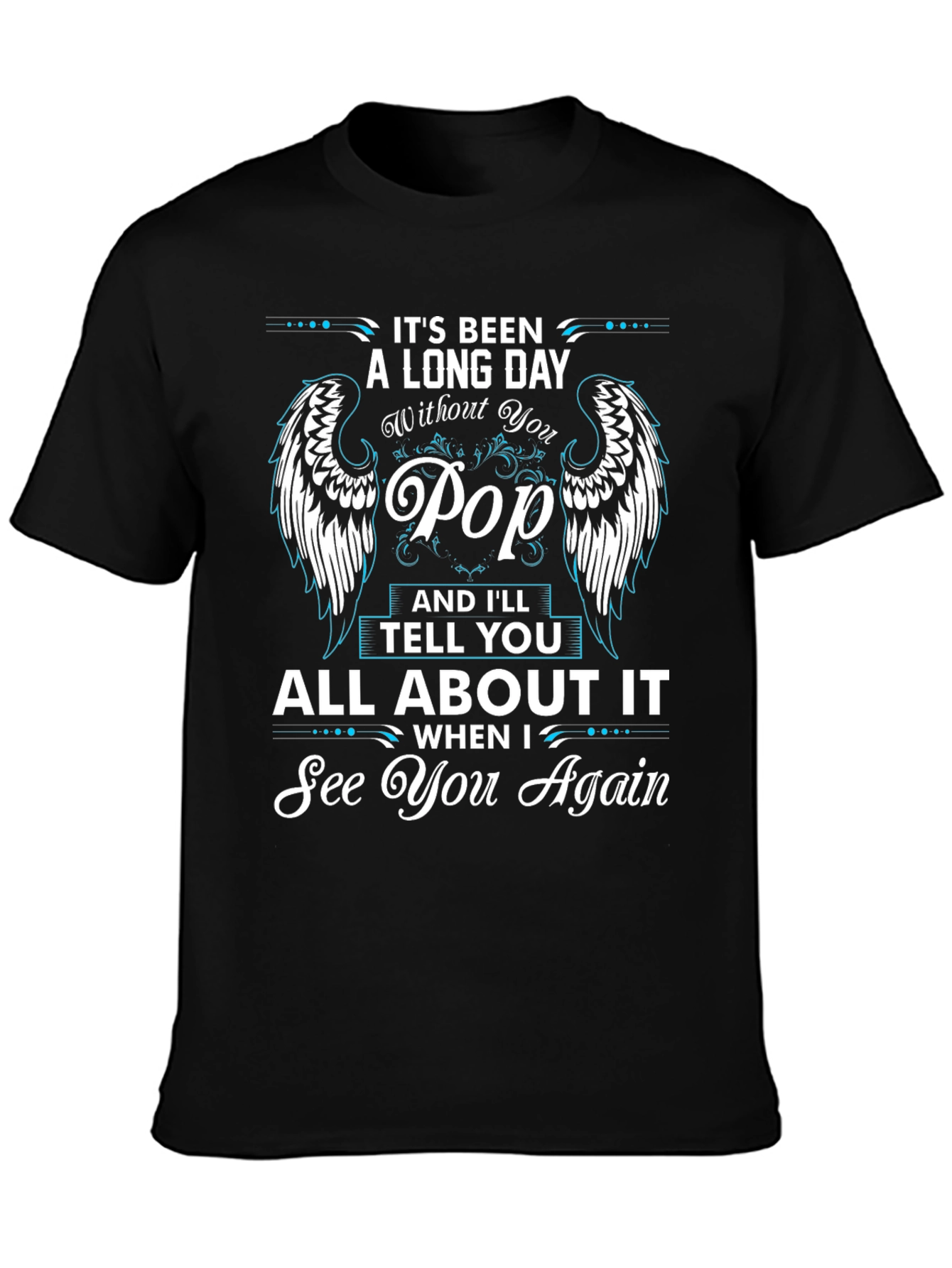 Black In Memory of Pop T-Shirt - See You Again view 3
