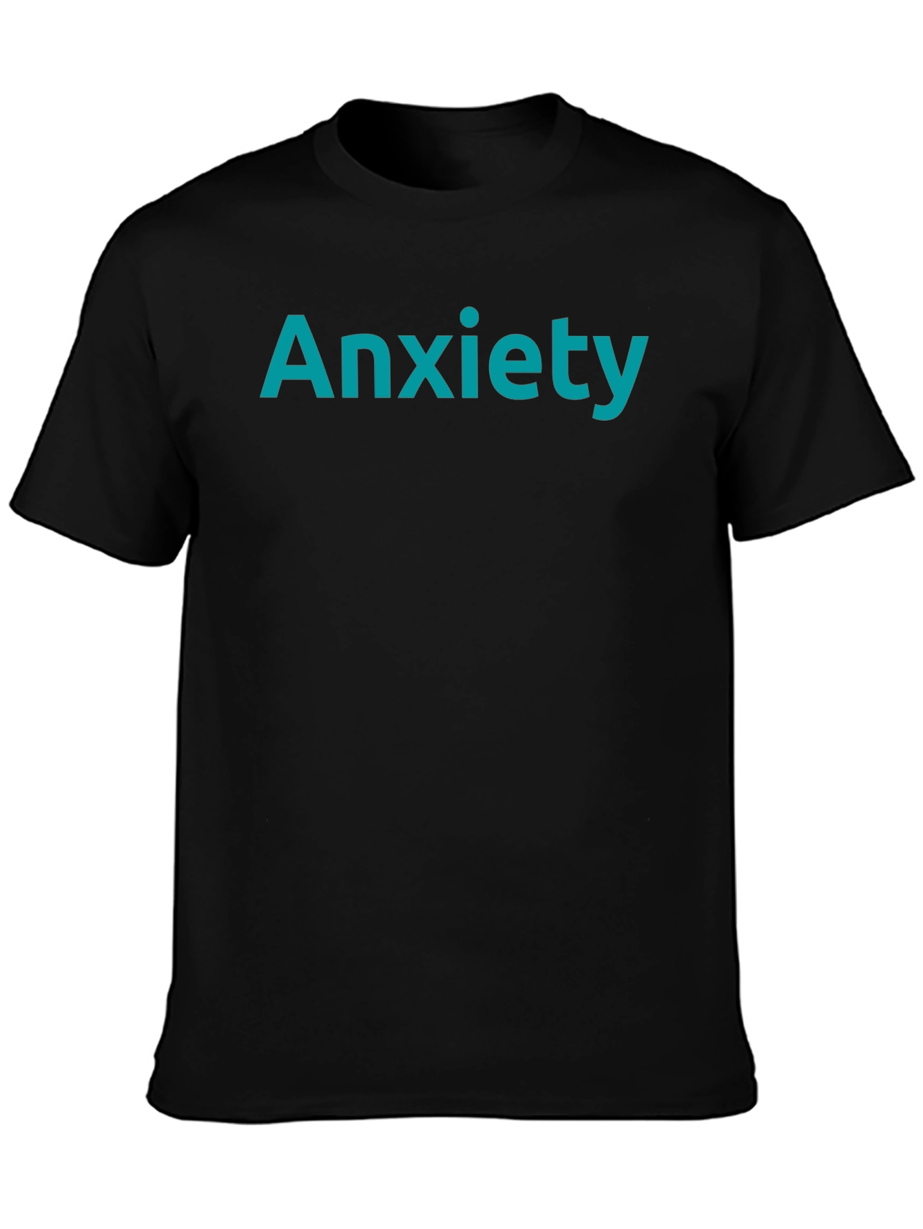 Black Anxiety Tee - Black Comfort Fit view 3