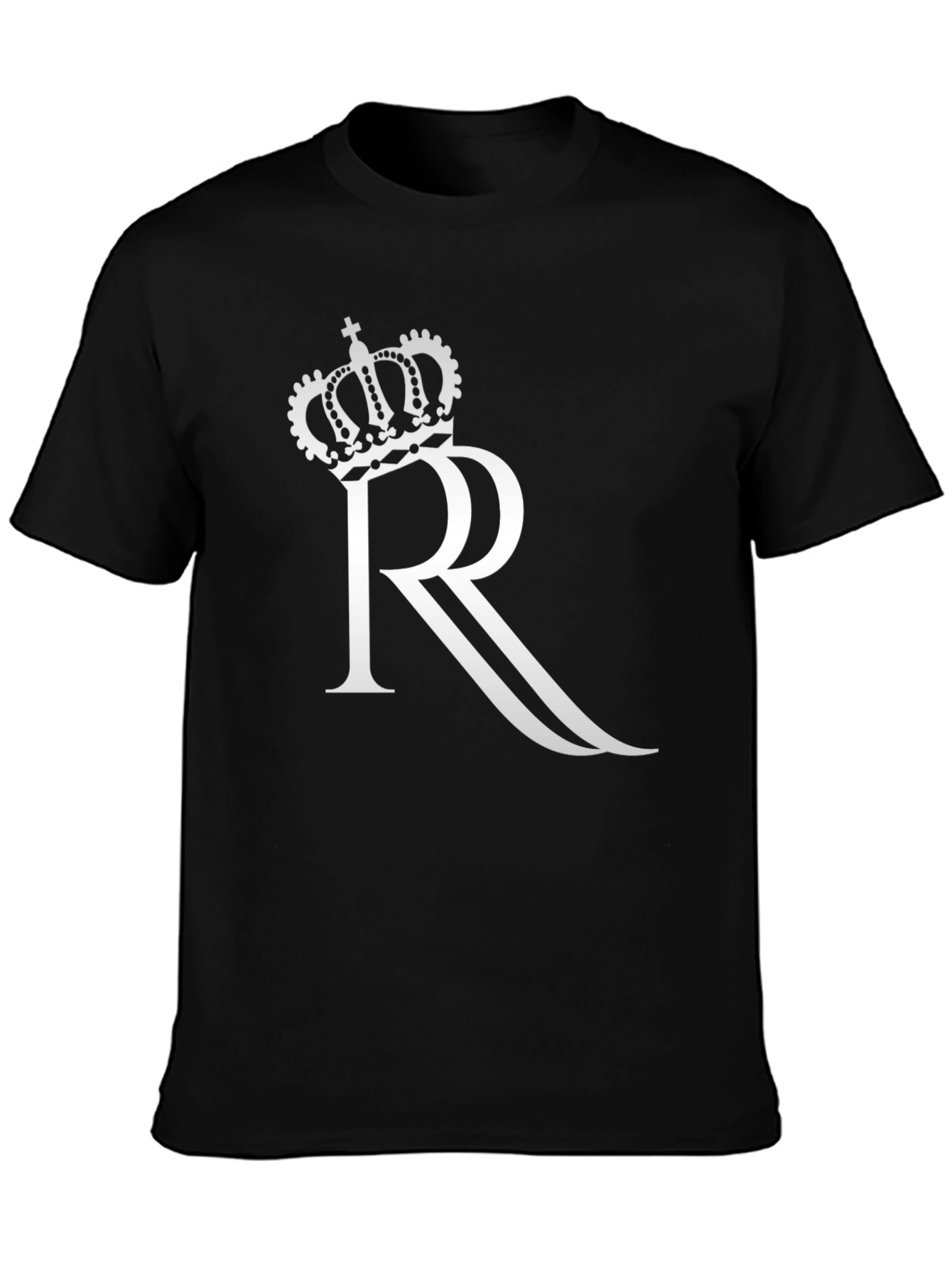 Crown R Graphic Black T-Shirt - 3