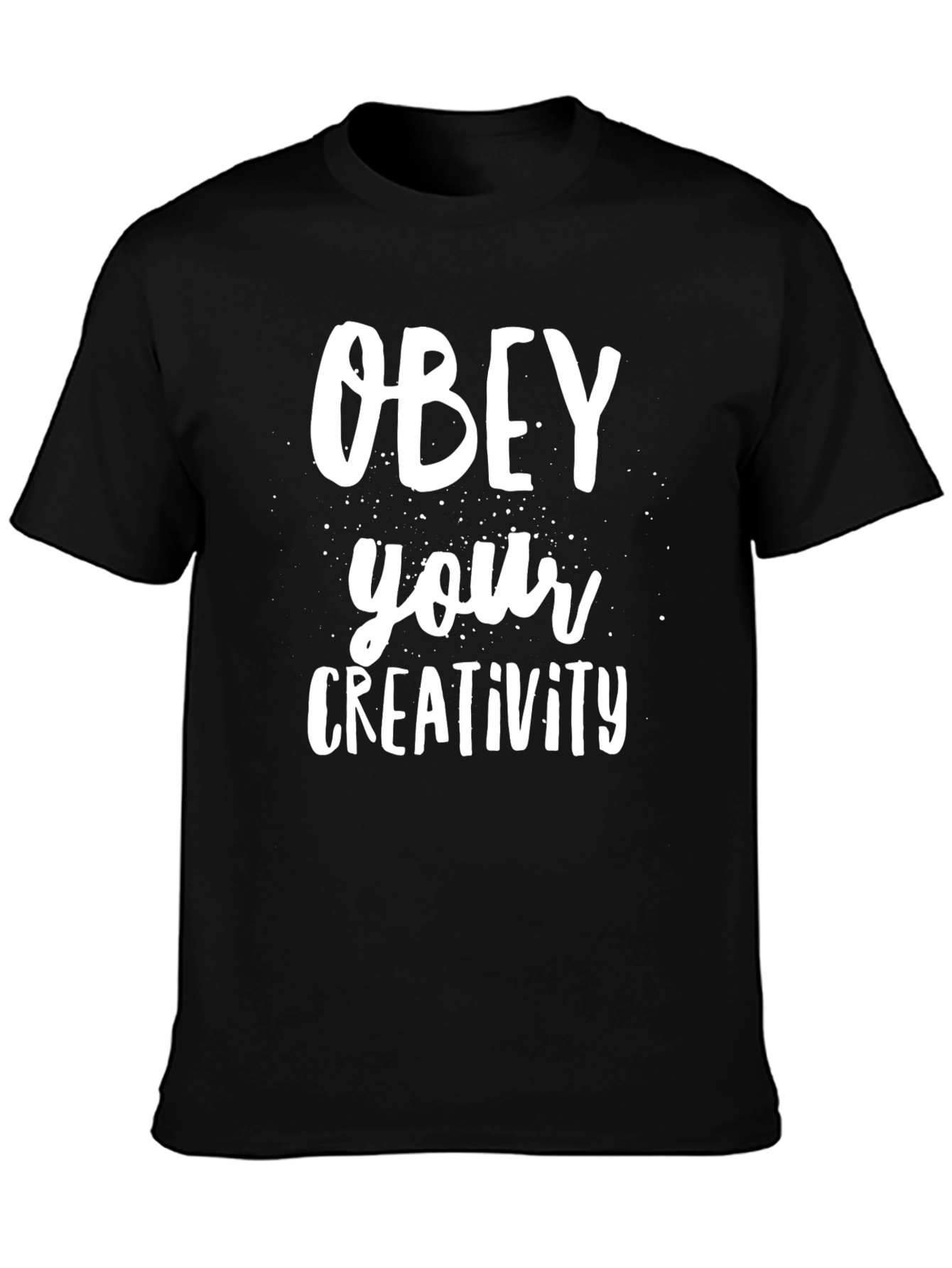 Black Obey Your Creativity Black Graphic Tee view 3
