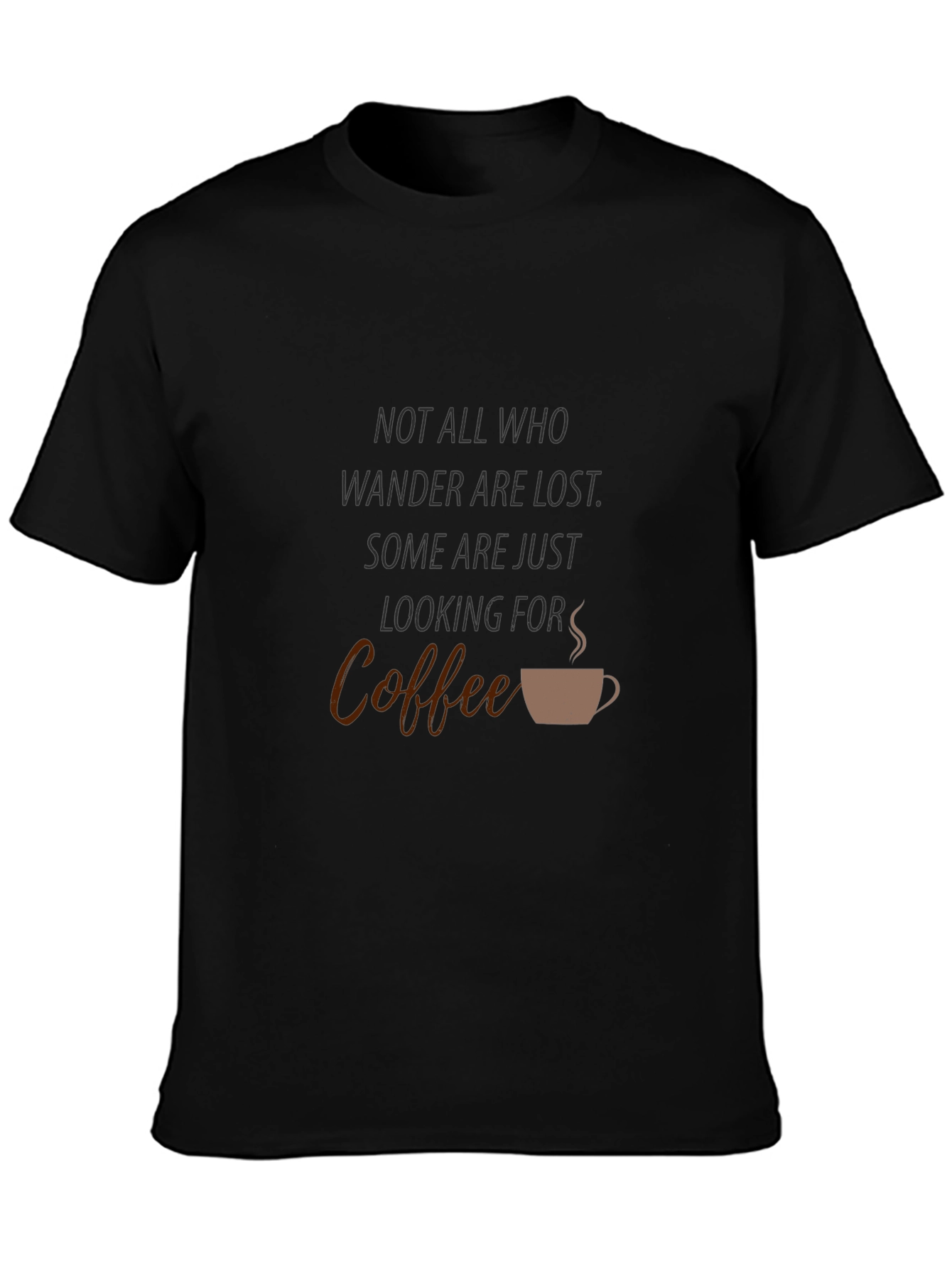 Black Coffee Seeker T-Shirt - Wanderlust Apparel view 3