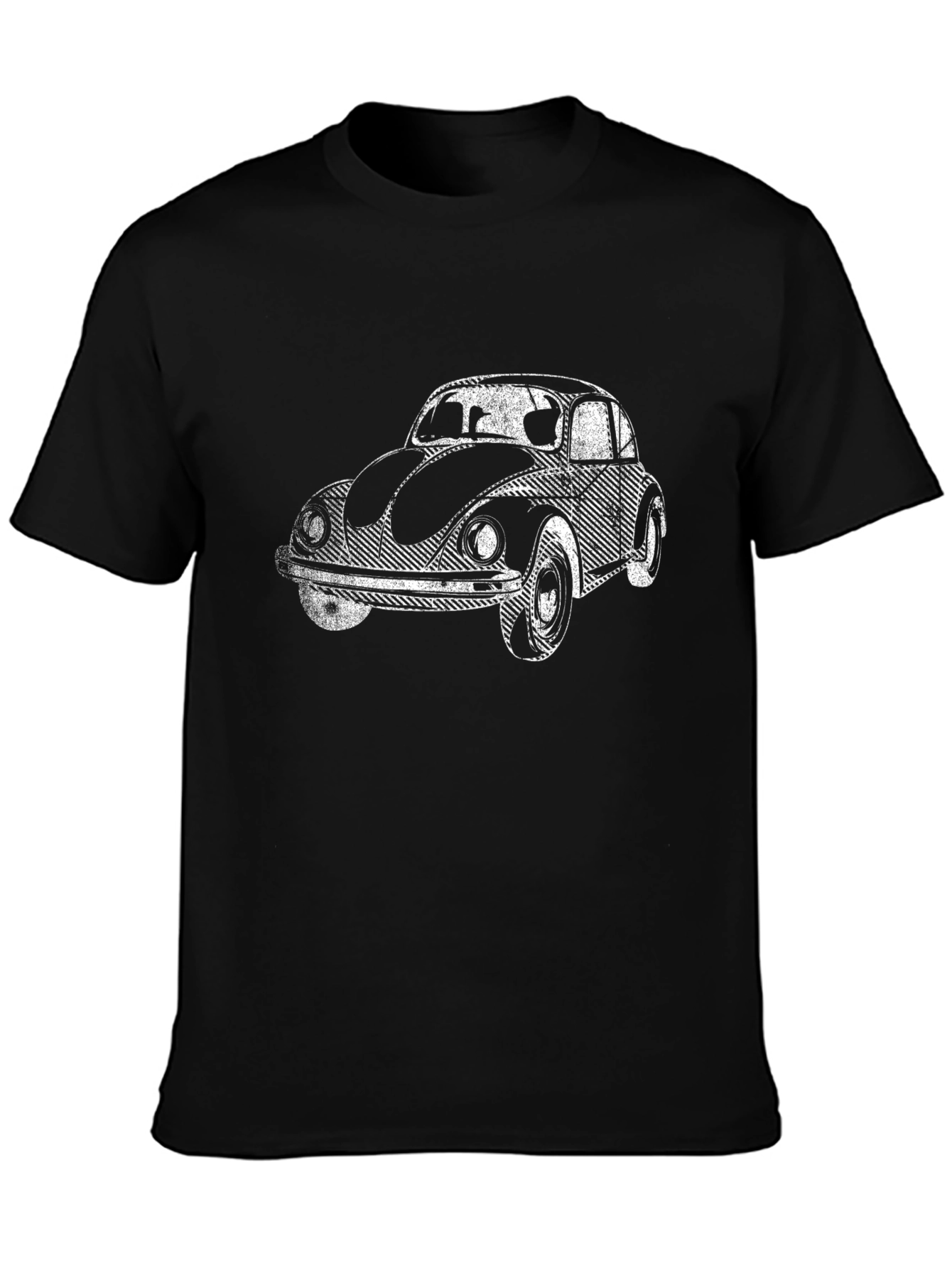 Black Classic Car Graphic Tee - Black view 3