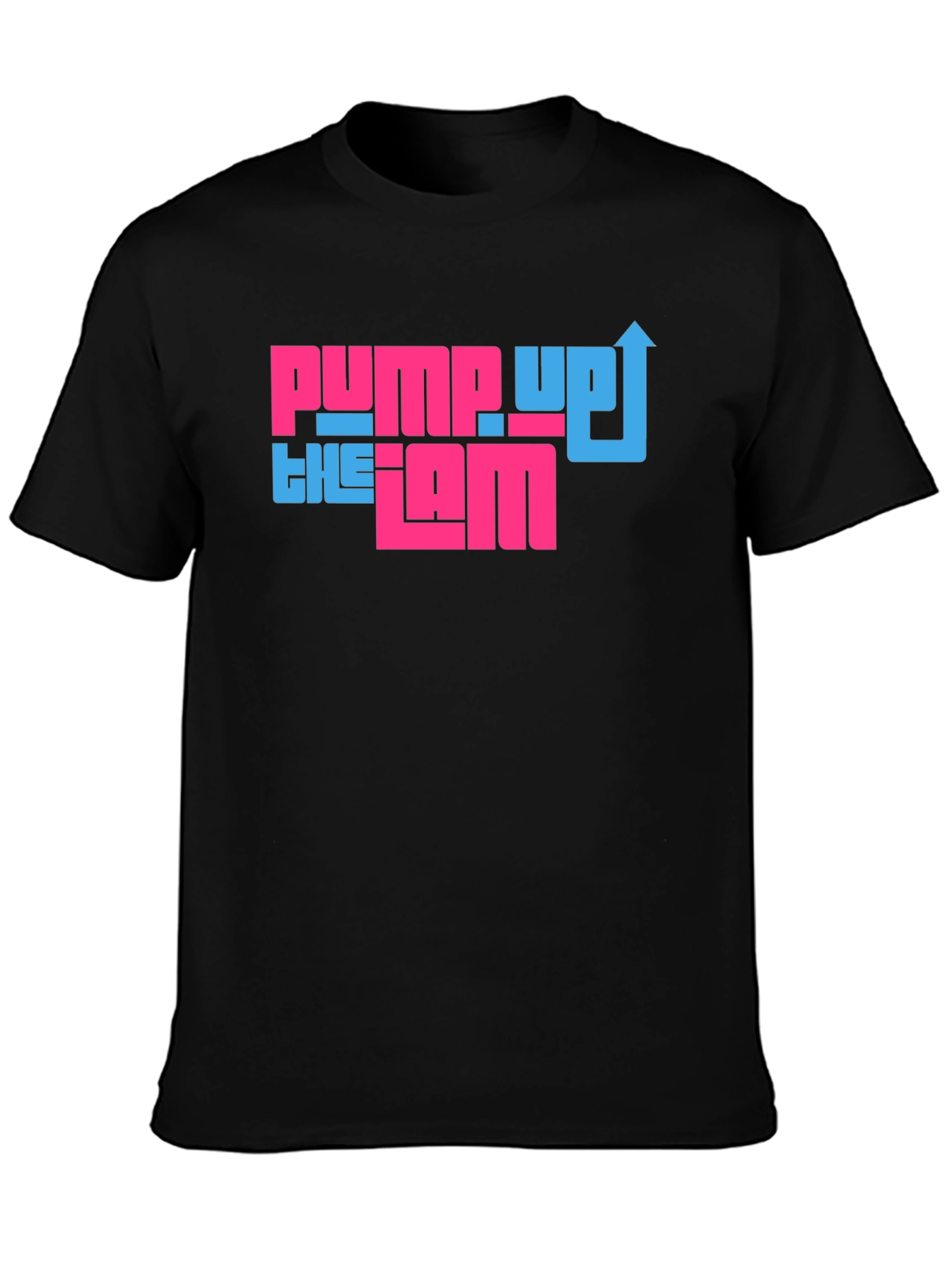 Black Pump Up the Jam Graphic Tee - Cool Retro Design view 3