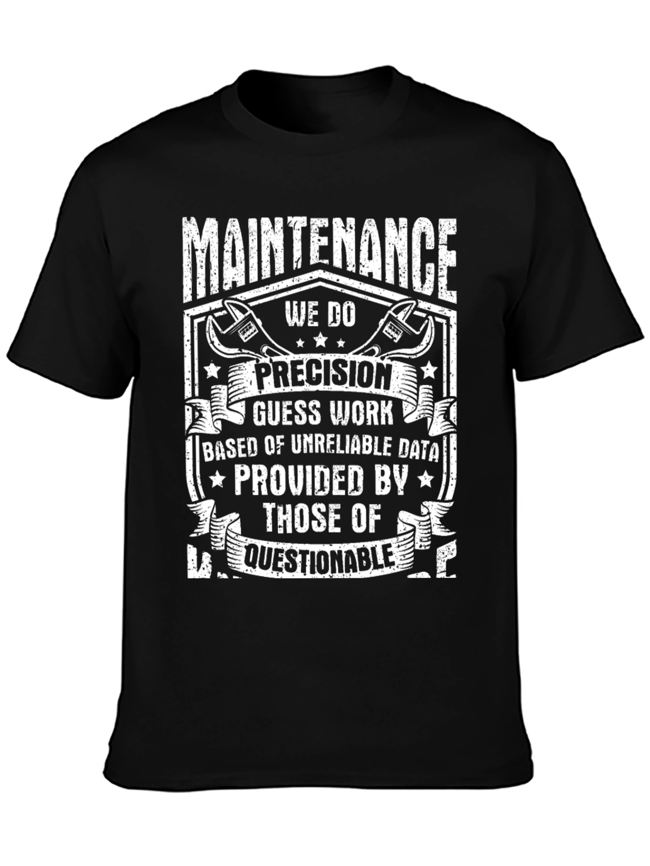 Black Maintenance Precision Graphic Tee view 3