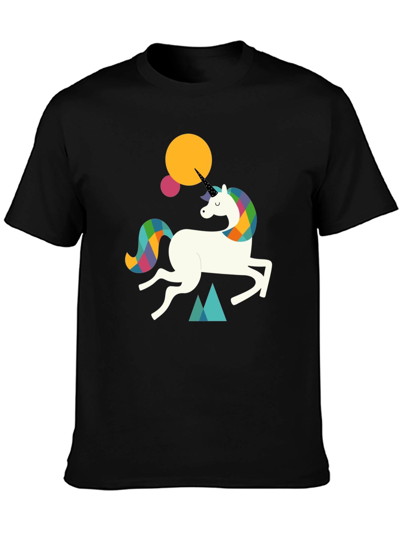 Black Unicorn Graphic Tee - Fun & Stylish Black T-Shirt view 3