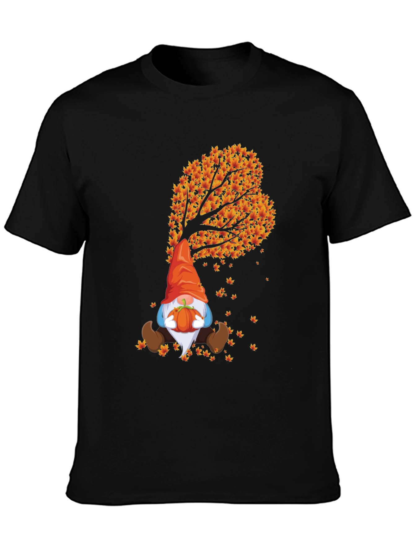 Fall Gnome T-Shirt - Autumn Leaf Design - 3