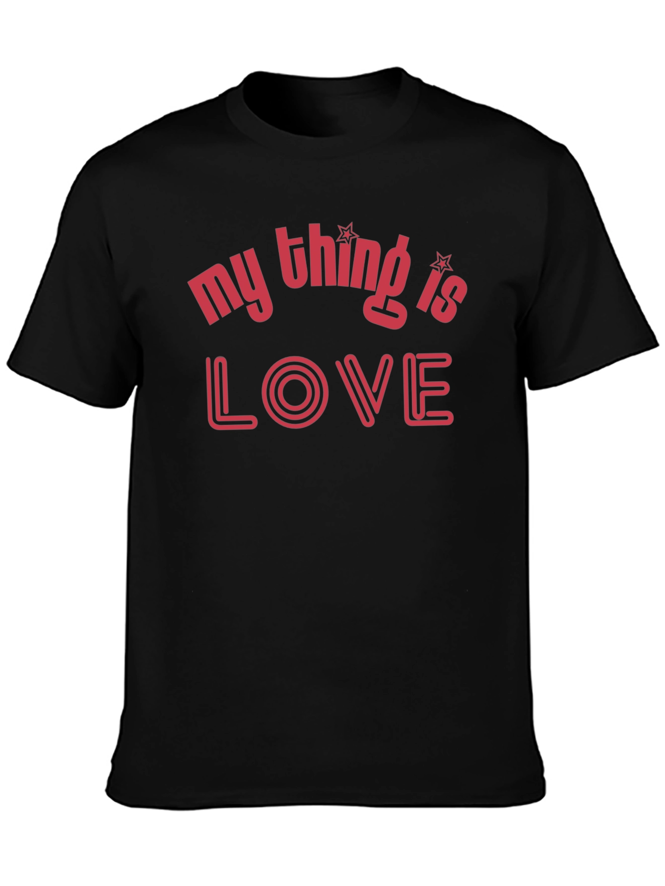 Black My Thing is Love Graphic Tee view 3