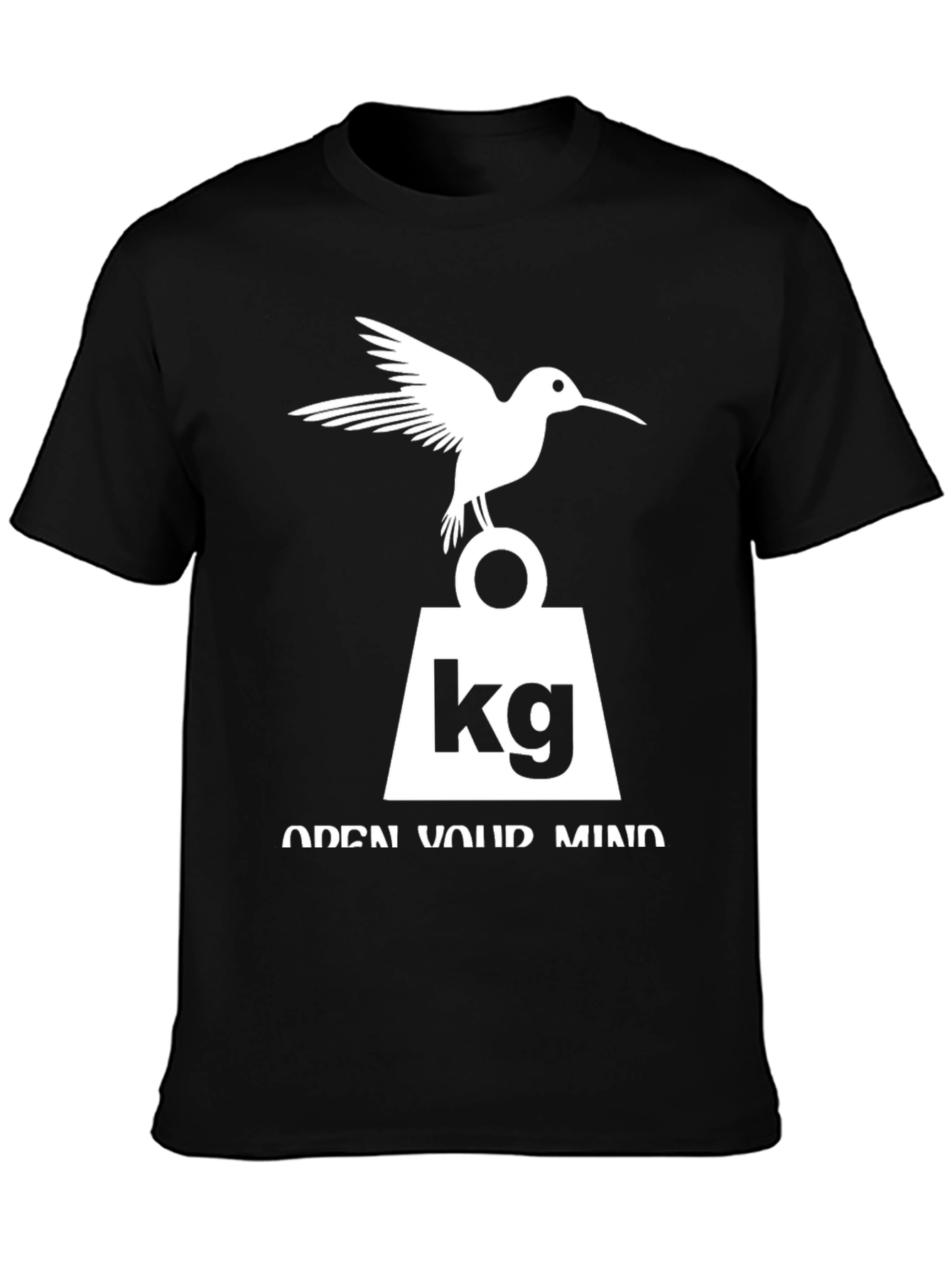 Black Hummingbird KG Weight Open Mind Graphic T-Shirt view 3
