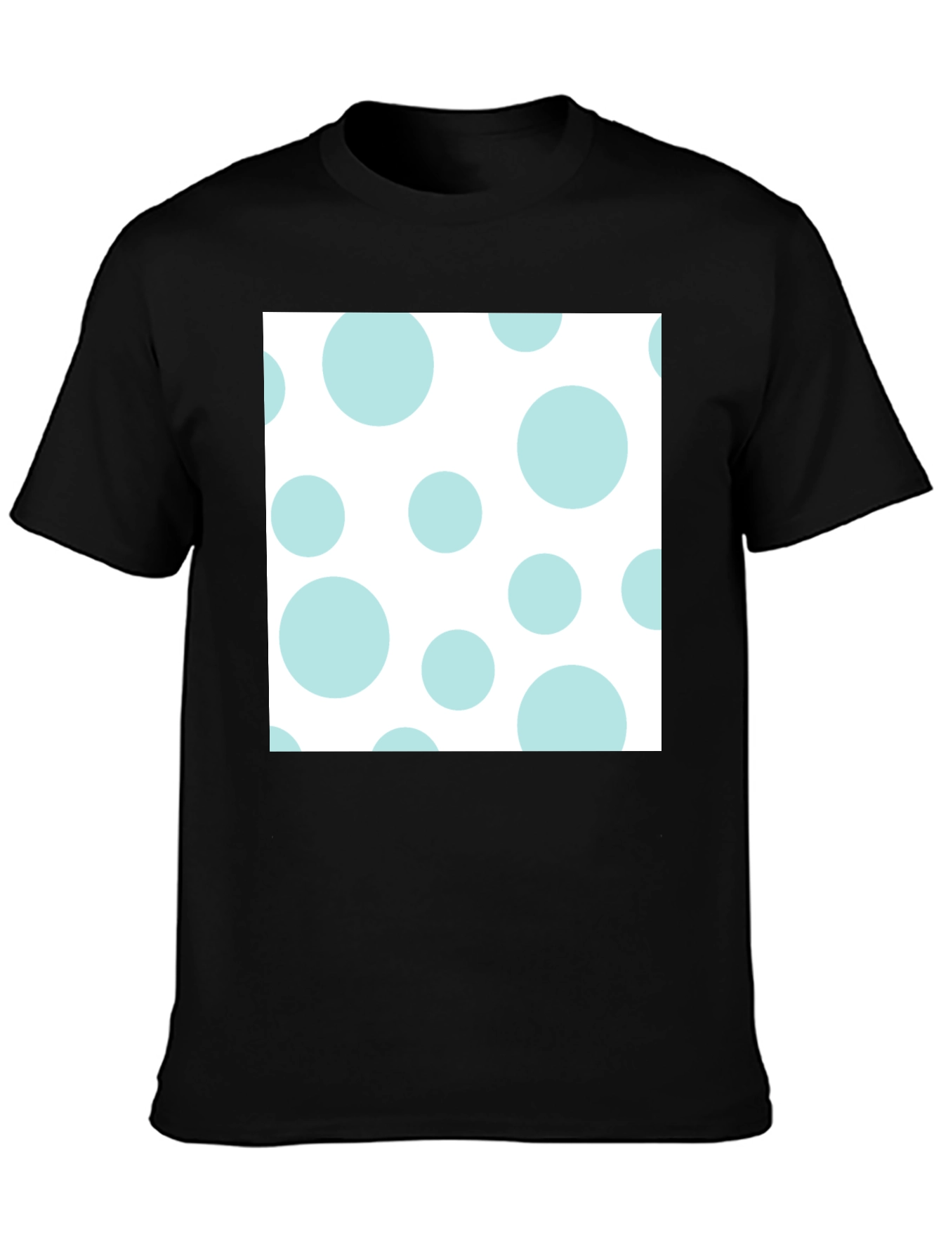 Black Polka Dot Tee - Stylish Casual Wear view 3