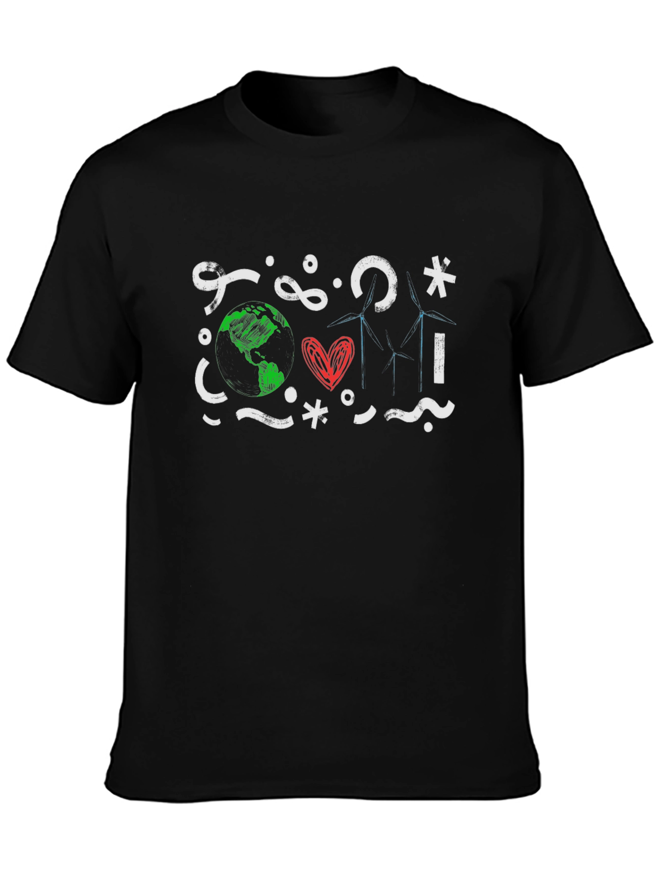 Black Eco-Friendly Graphic T-Shirt view 3