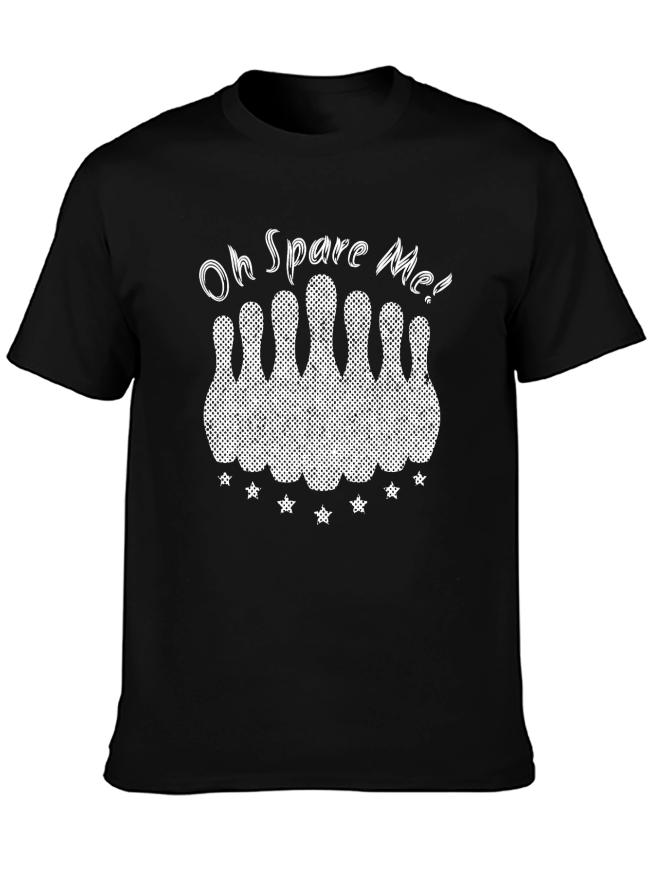 Black Oh Spare Me Bowling T-Shirt view 3