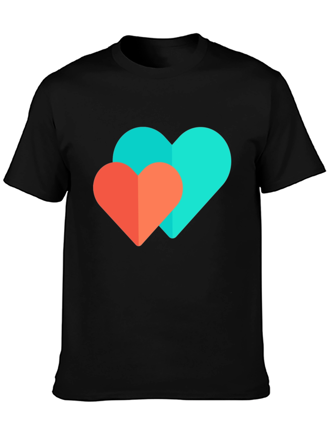 Black Heart Graphic Black T-Shirt view 3