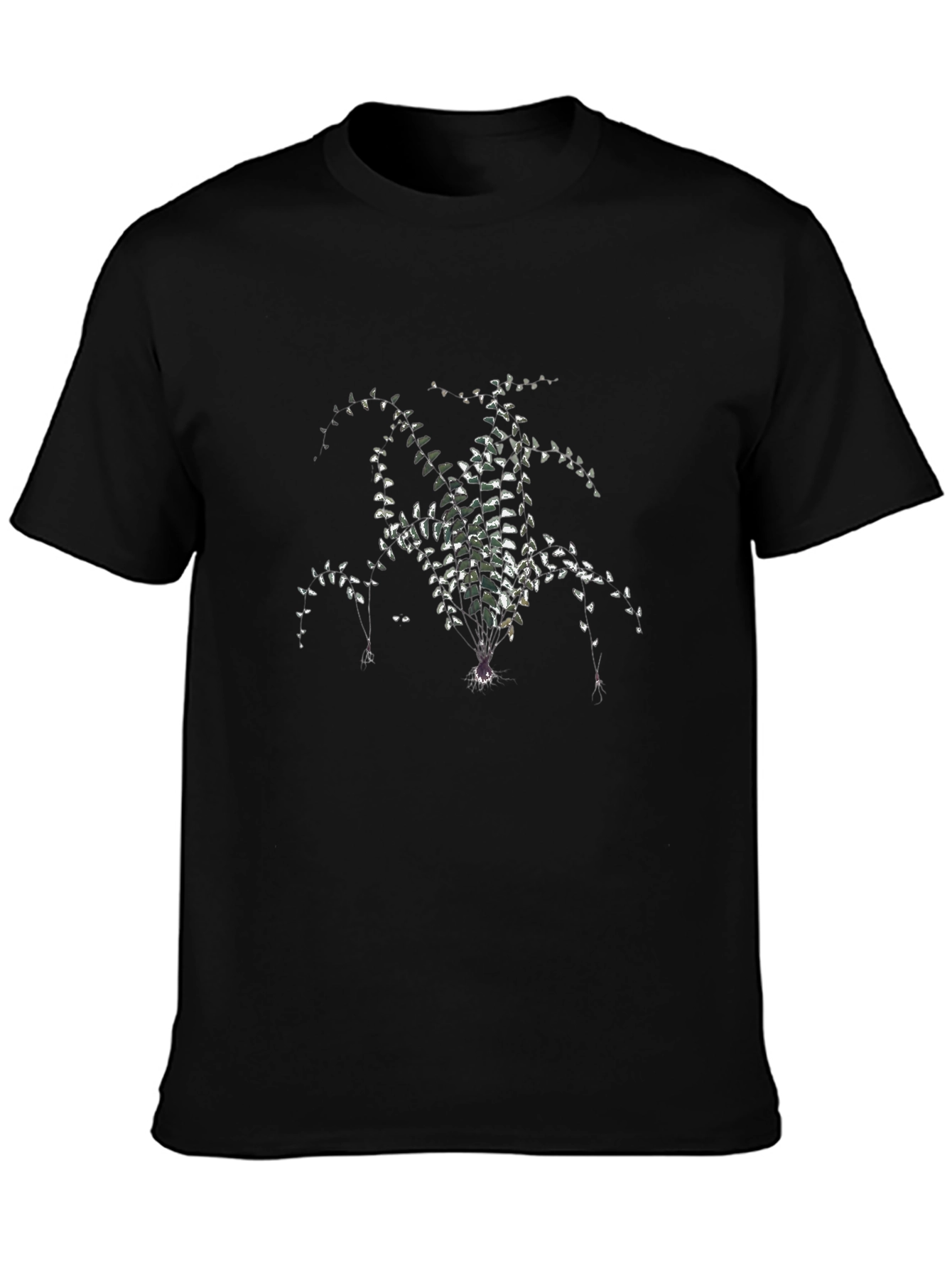 Black Botanical Black T-Shirt view 3