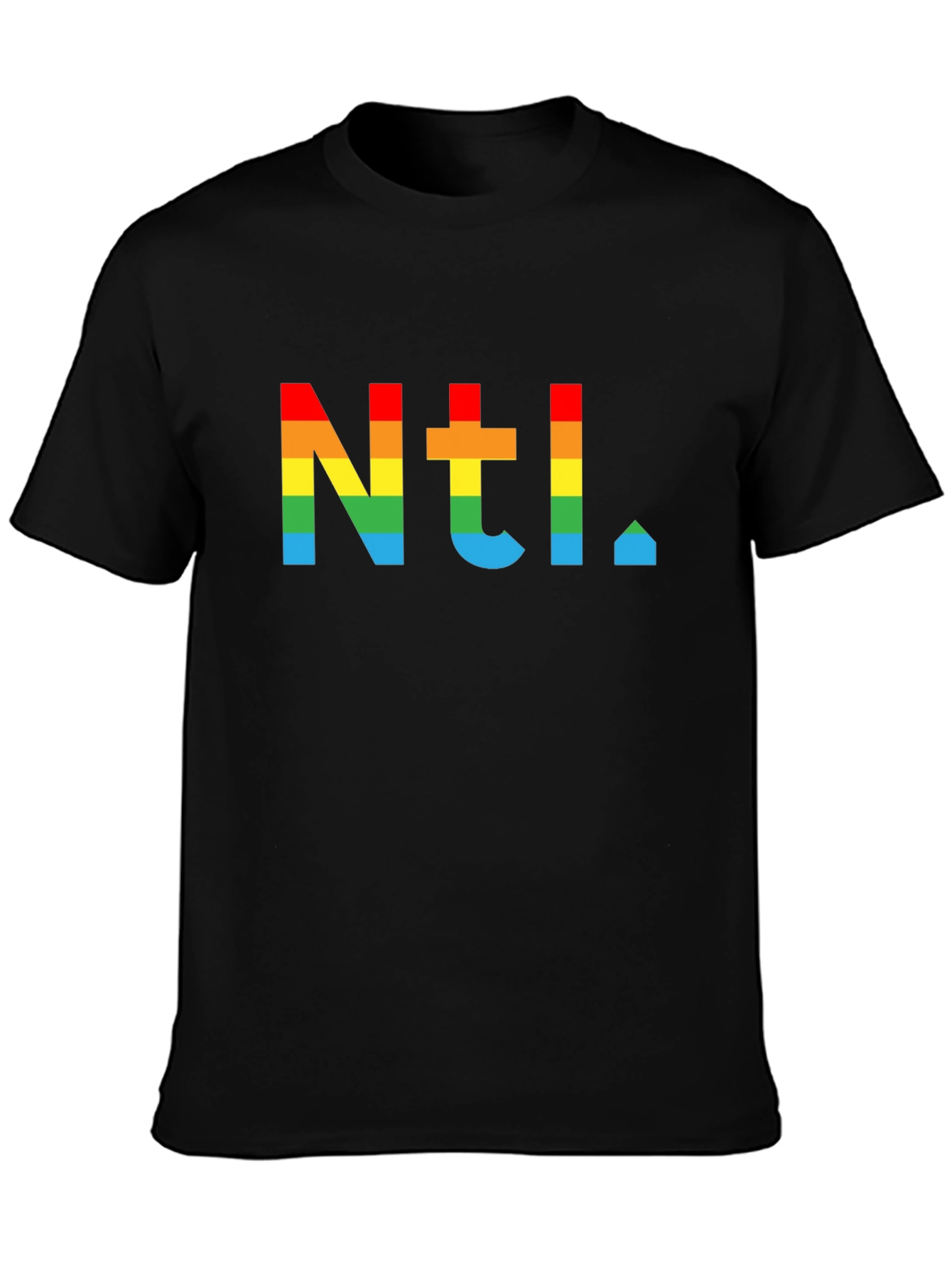 Black Rainbow NTL T-Shirt - Pride Apparel view 3