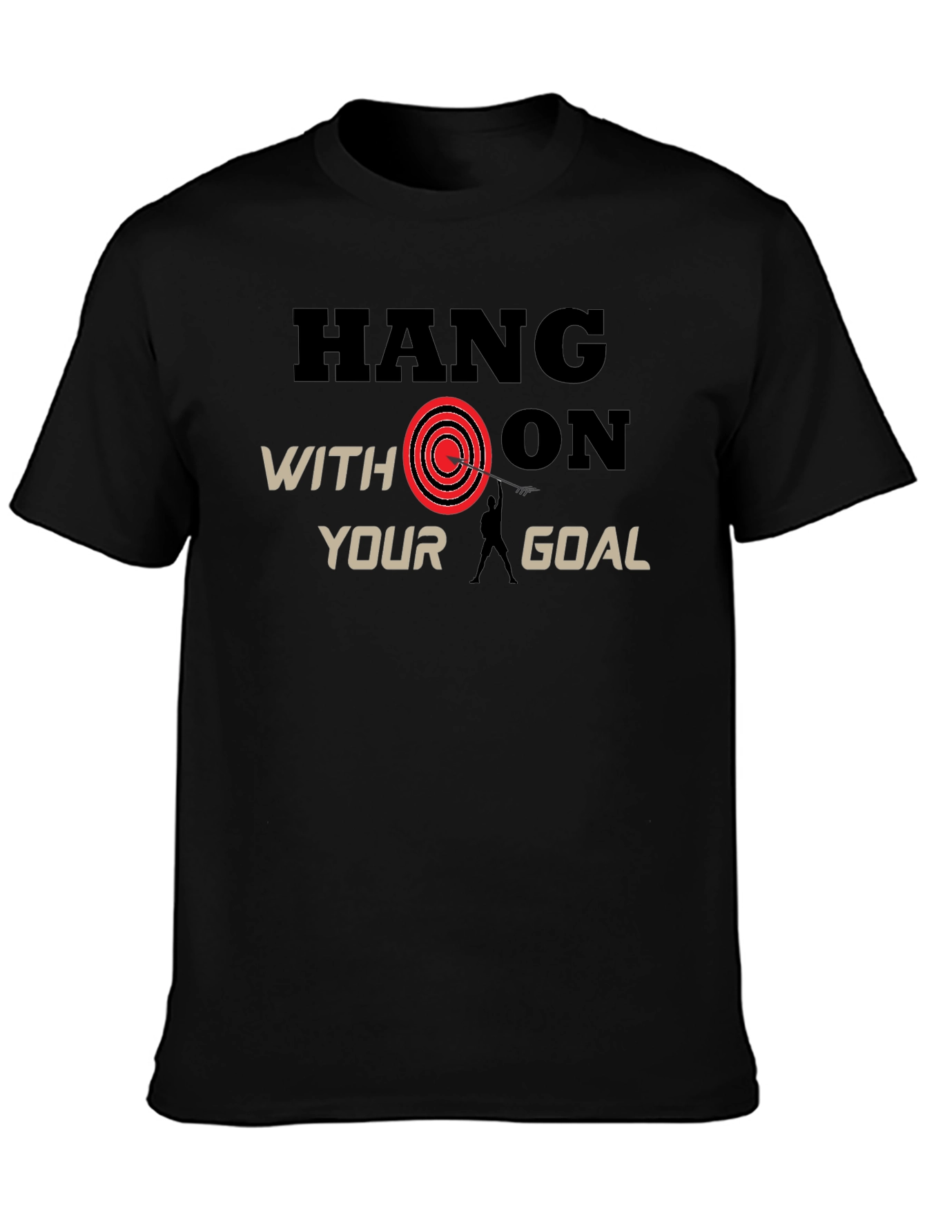 Black Hang On Goal Black T-Shirt view 3