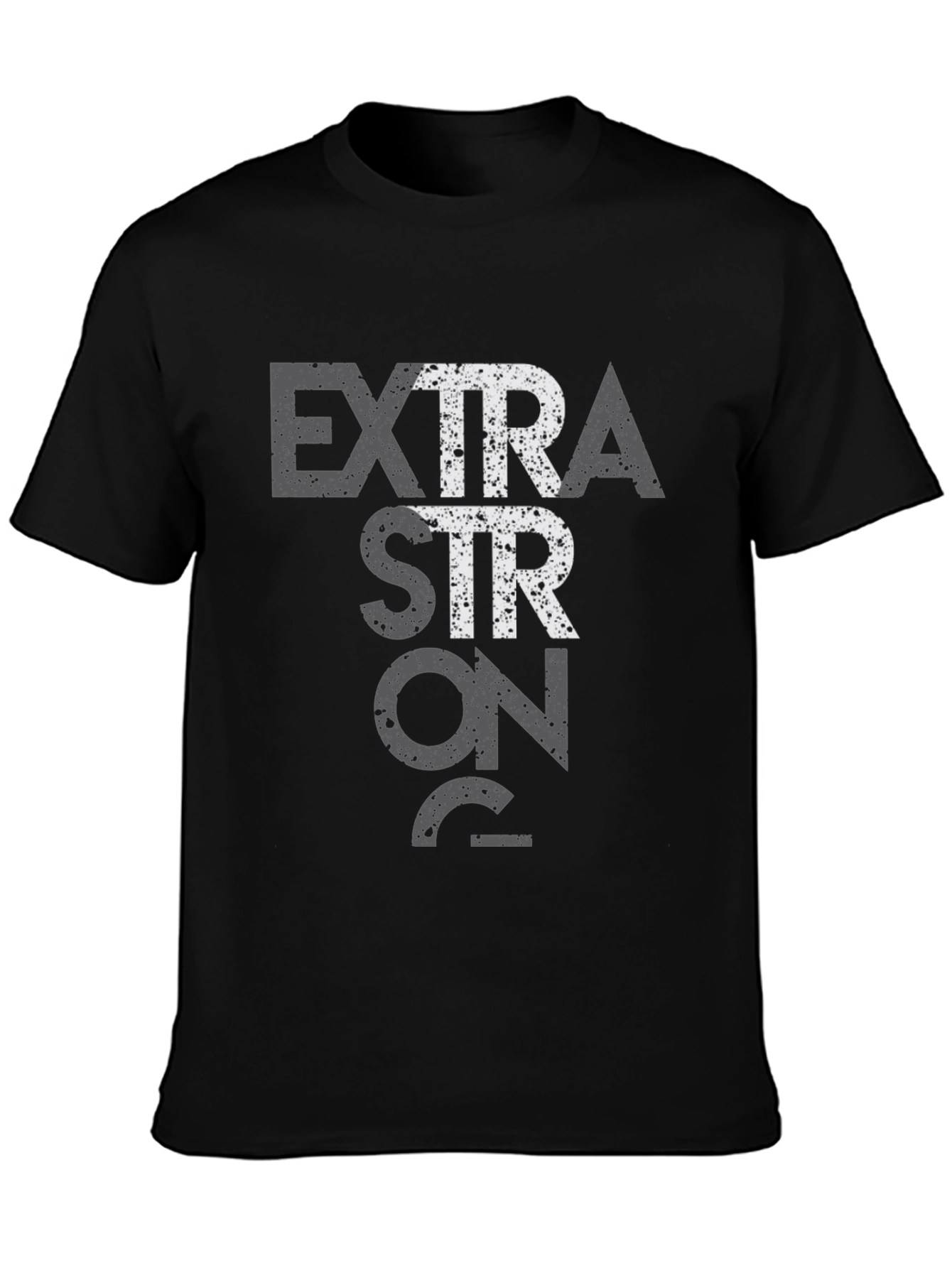 Black Extra Strong 75% Black Graphic Tee view 3