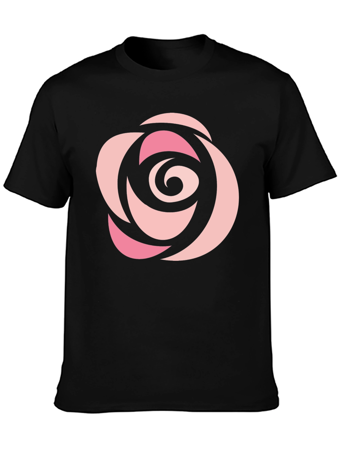Black Rose Graphic Black T-Shirt - Casual Style view 3