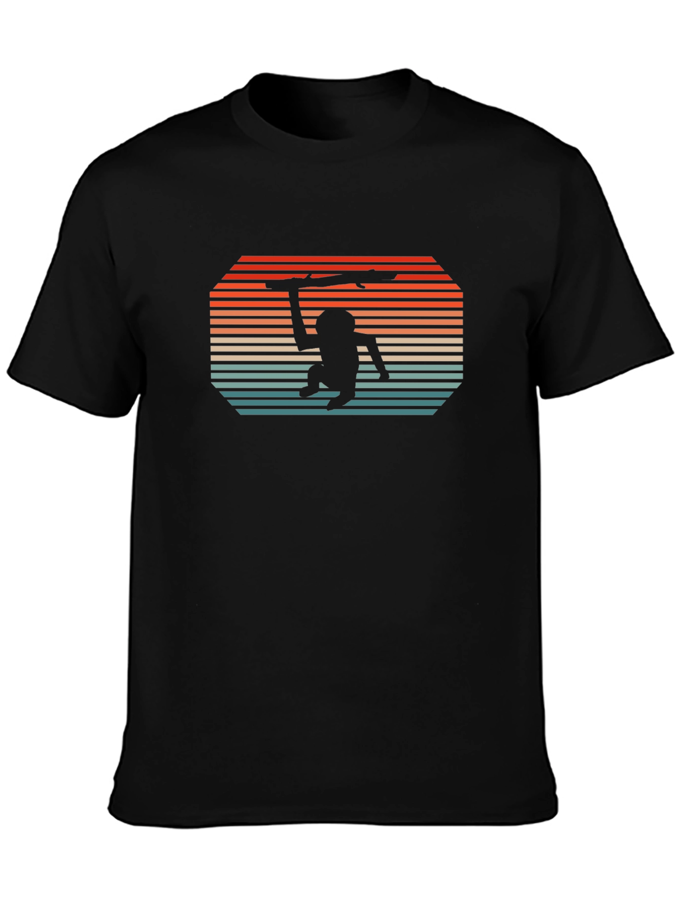 Black Retro Monkey Bar T-Shirt view 3
