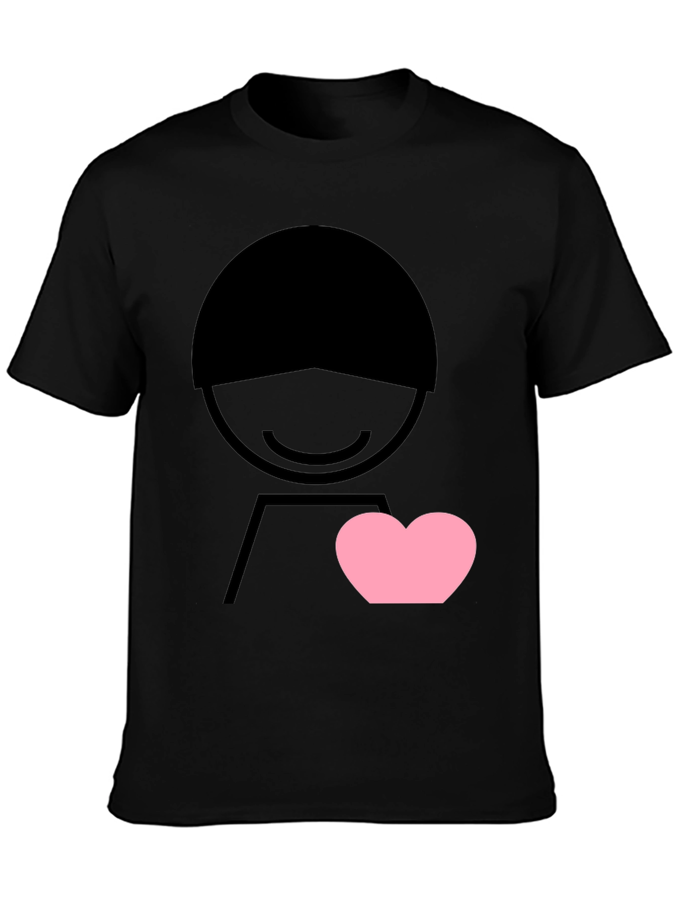 Black Heart Graphic Tee - Men's Black Short Sleeve view 3