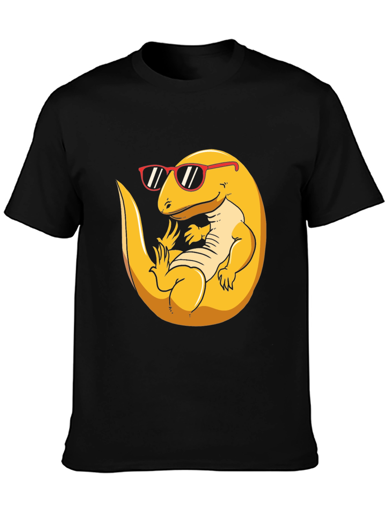 Black Cool Lizard T-Shirt - Black view 3