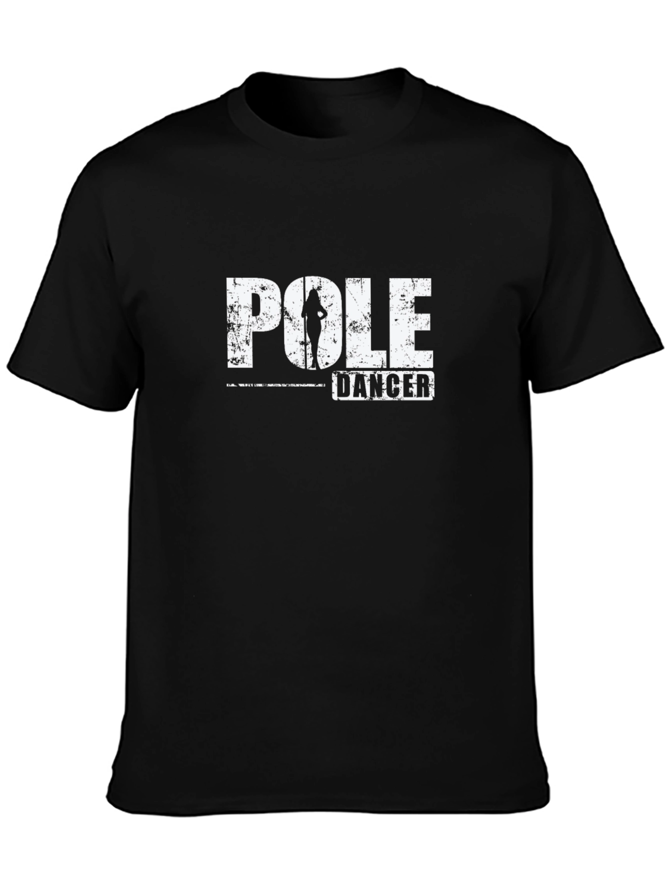 Black Pole Dancer Graphic T-Shirt view 3