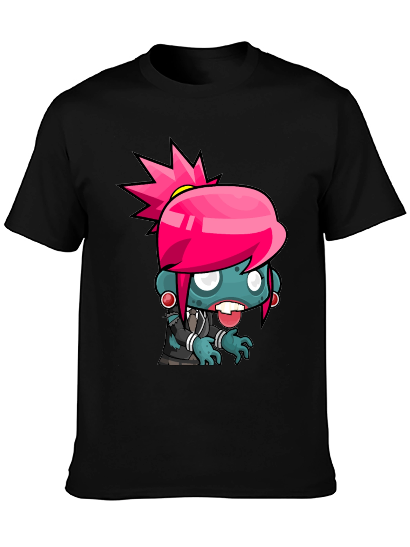 Zombie Girl Graphic Tee - Cool Cartoon Design - 3