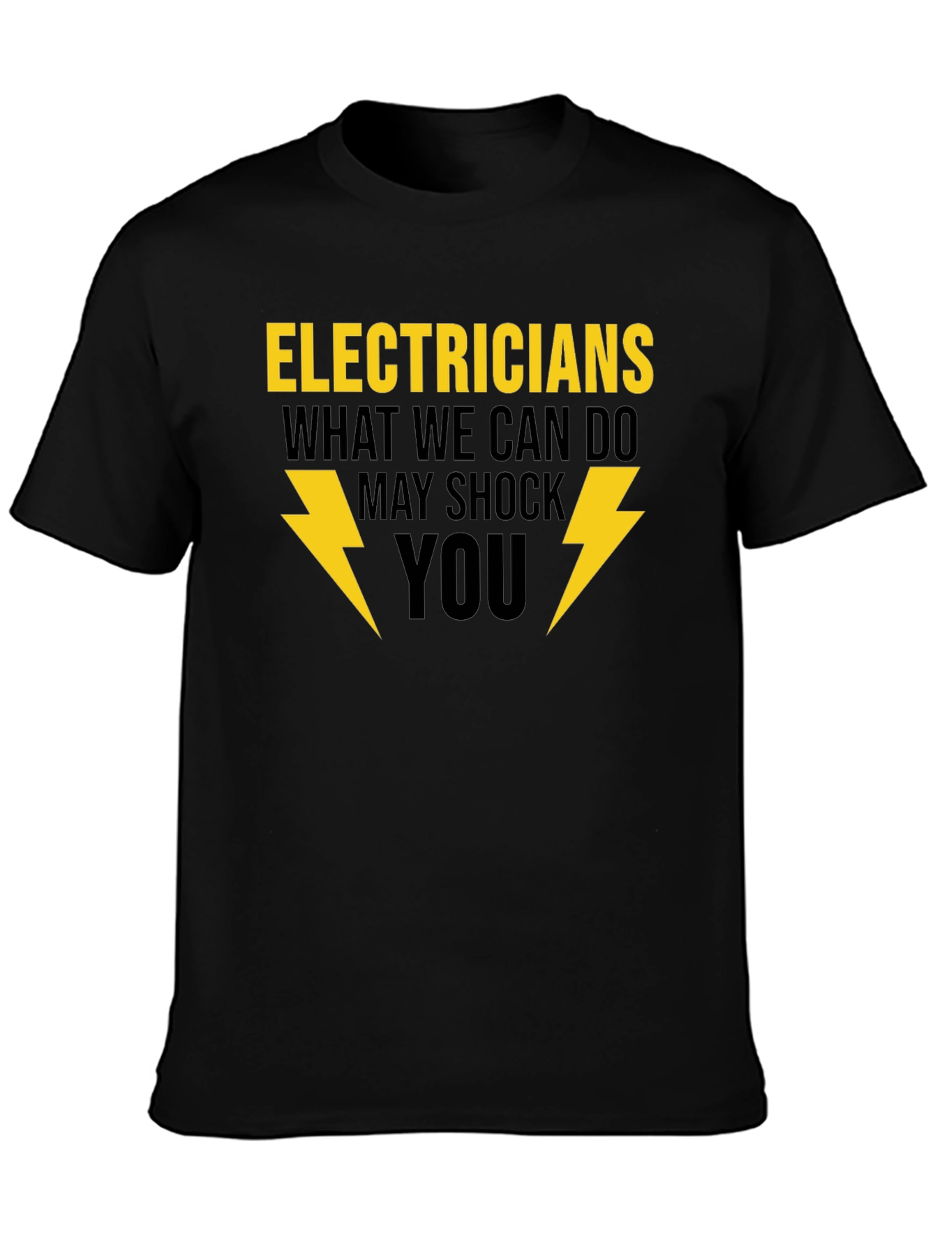 Black Electricians May Shock You T-Shirt view 3