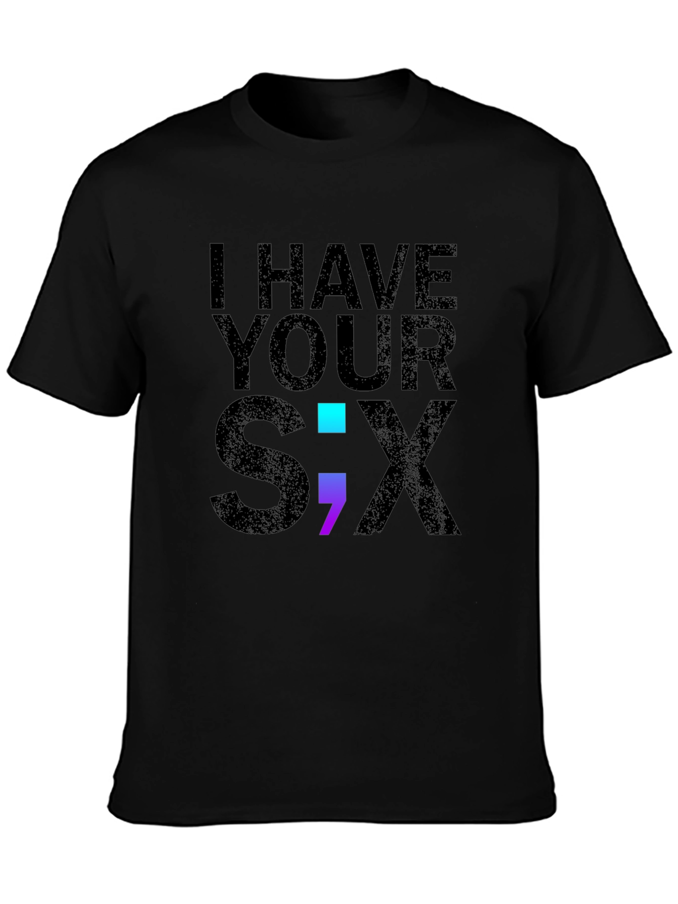 Black I Have Your Six T-Shirt, Support Graphic Tee view 3