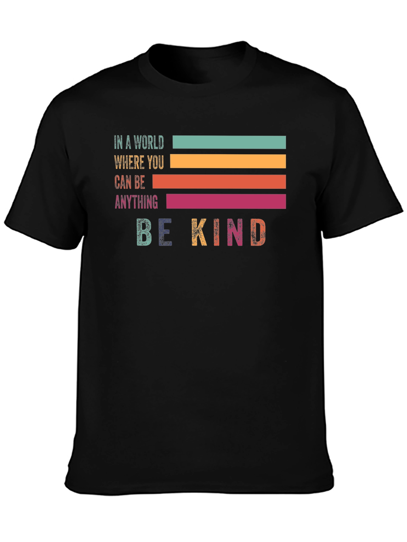 Be Kind Retro Graphic Tee - Positive Vibes Shirt - 3