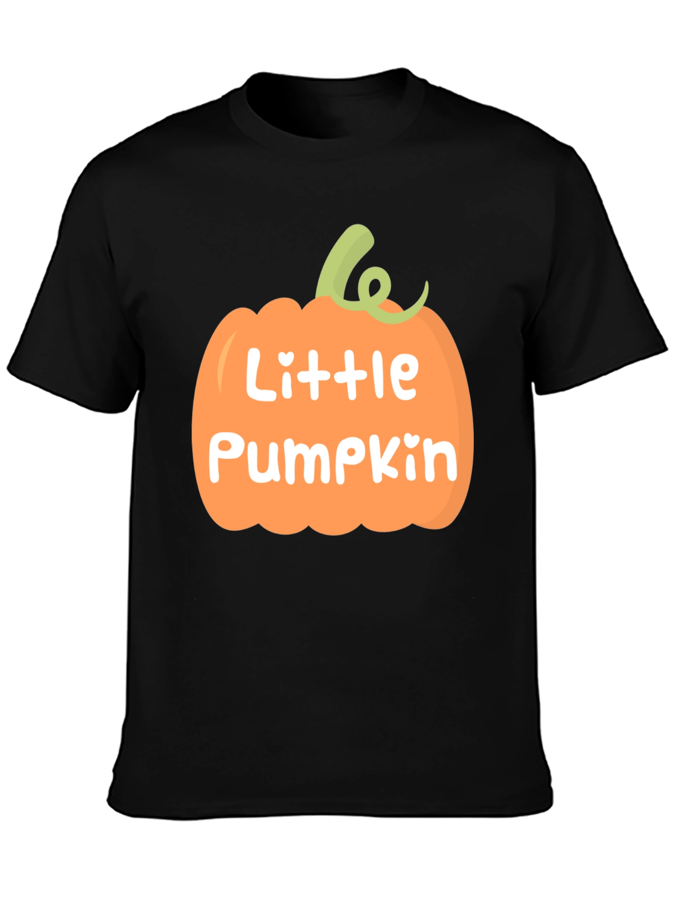 Black Little Pumpkin Black T-Shirt view 3