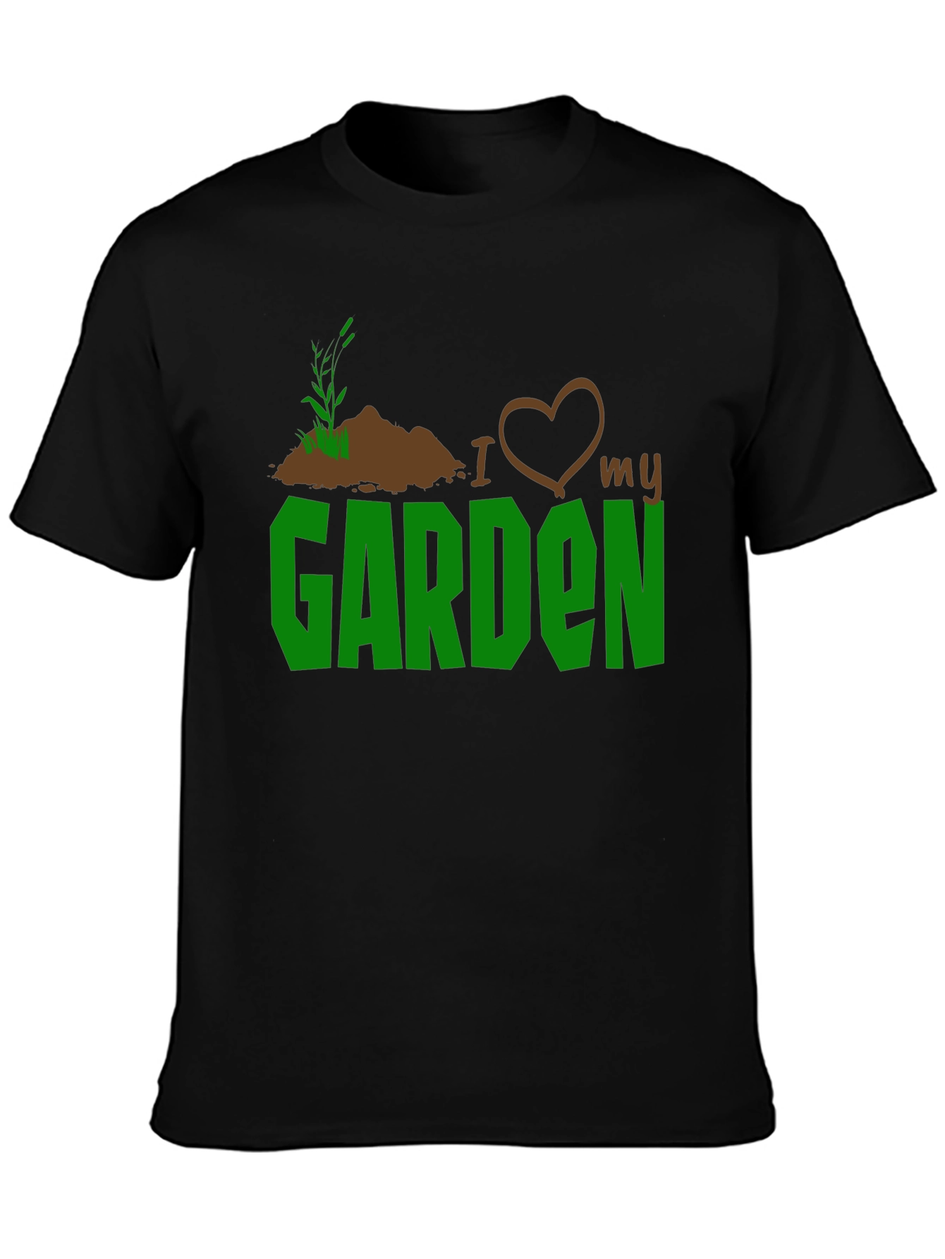 Black I Love My Garden T-Shirt - Gardening Gift view 3