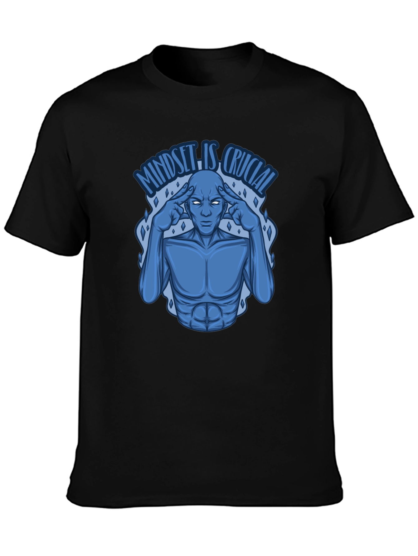 Black Mindset Is Crucial Graphic T-Shirt view 3
