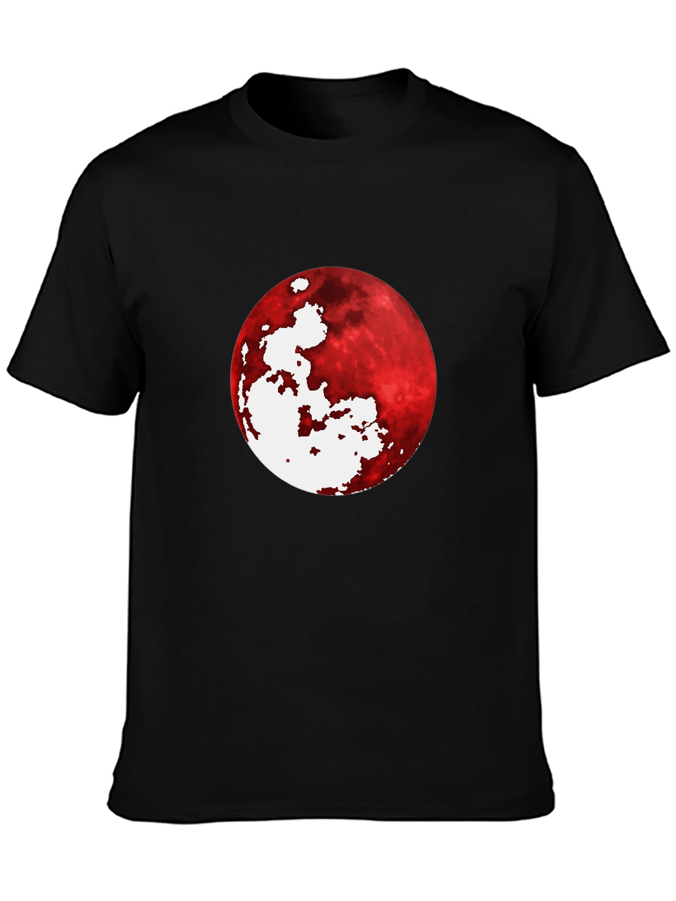 Black Blood Moon Graphic Black T-Shirt - Unique Design view 3