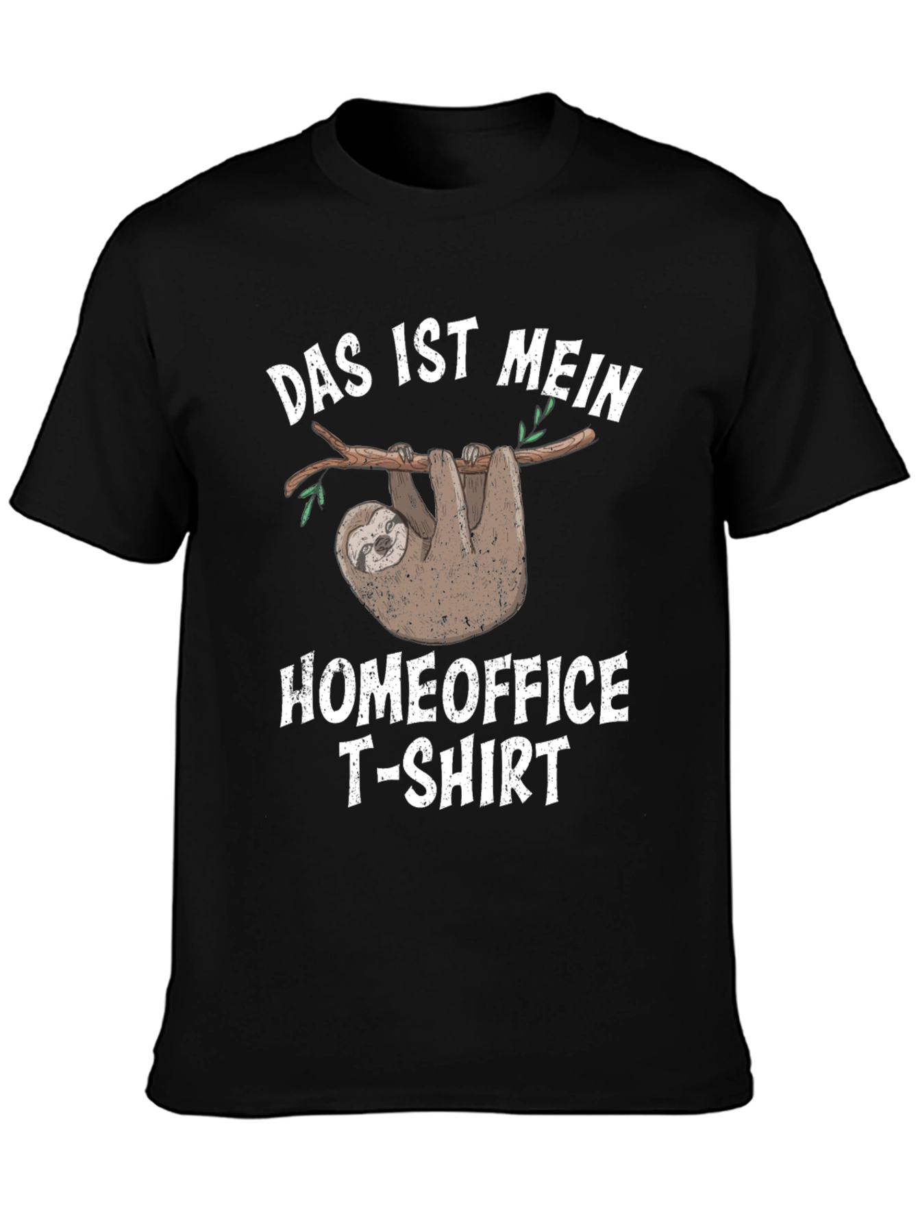 Black Das Ist Mein Homeoffice T-Shirt Funny Sloth Graphic Tee view 3