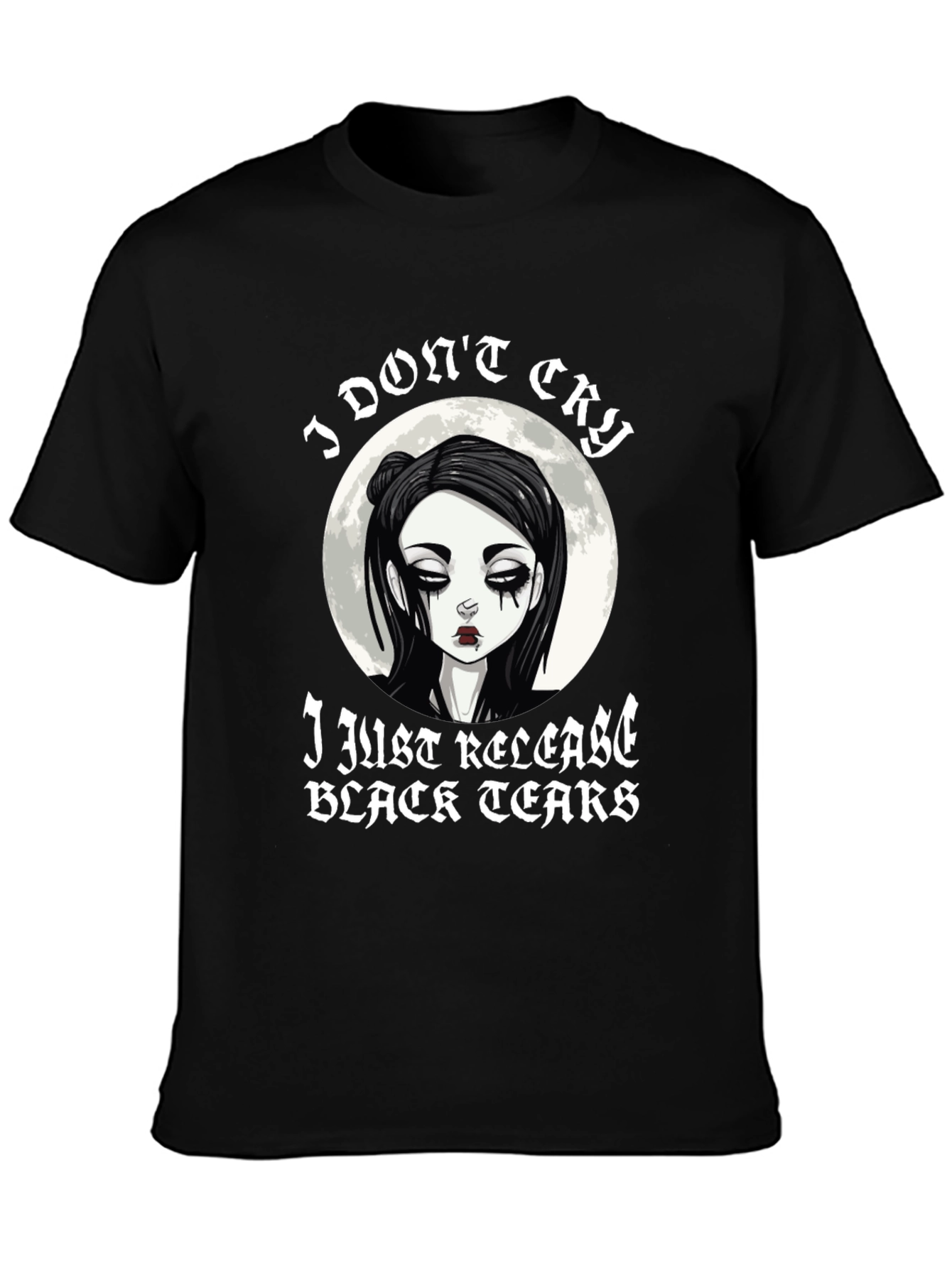 Black Emo Black Tears T-Shirt view 3