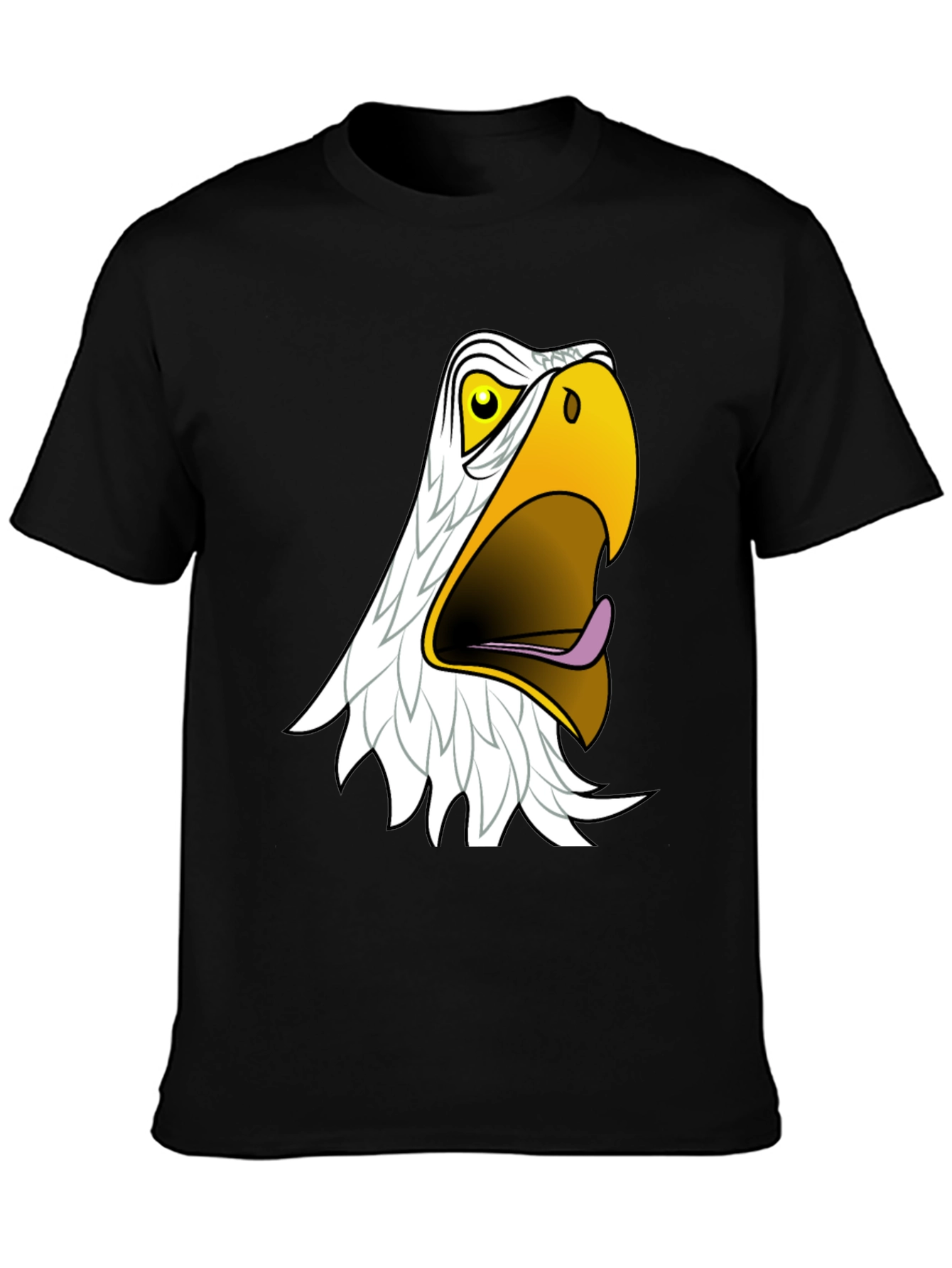Black Men's Black Eagle Graphic T-Shirt view 3
