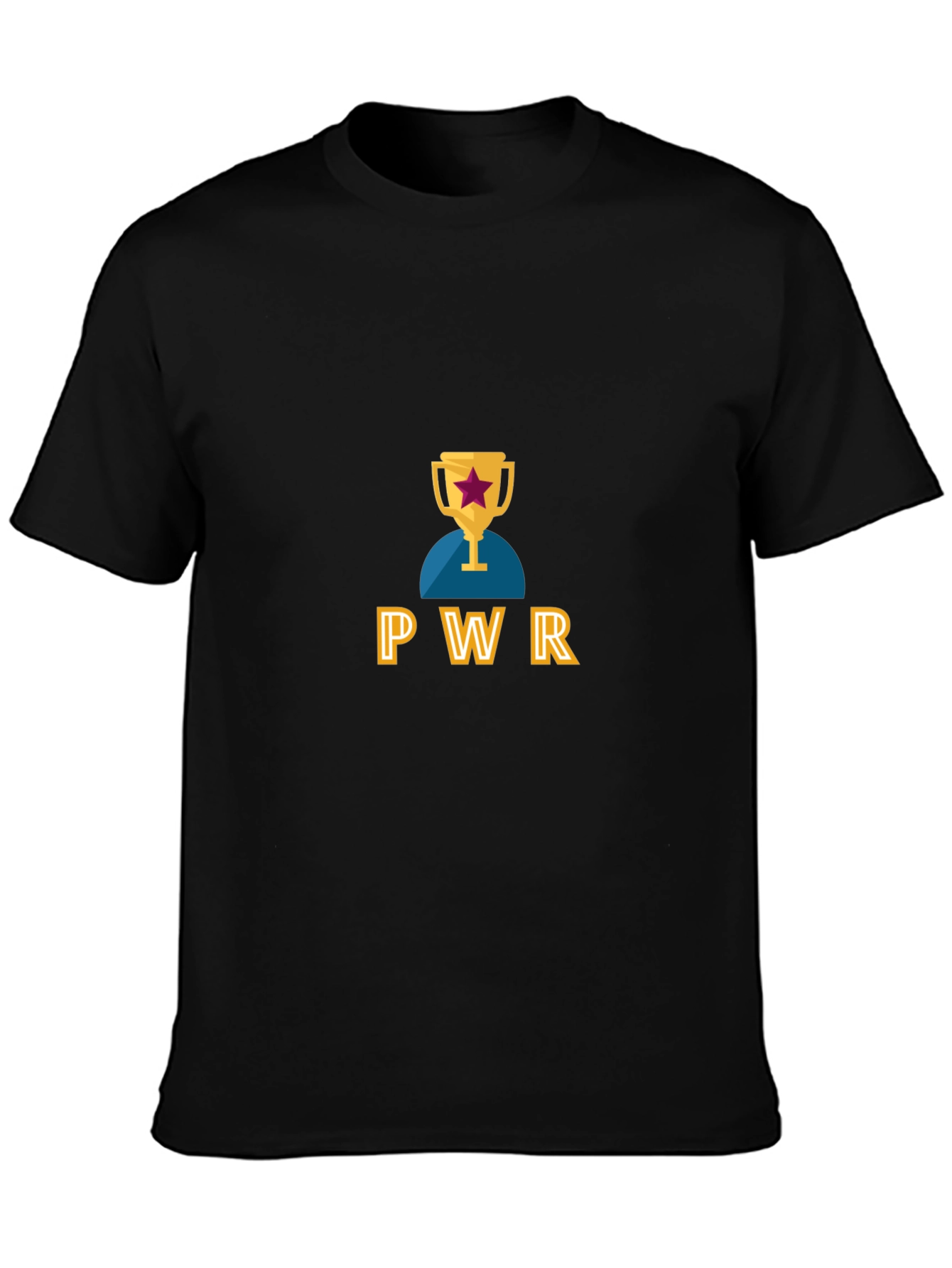 Black PWR Trophy Graphic T-Shirt - Black view 3
