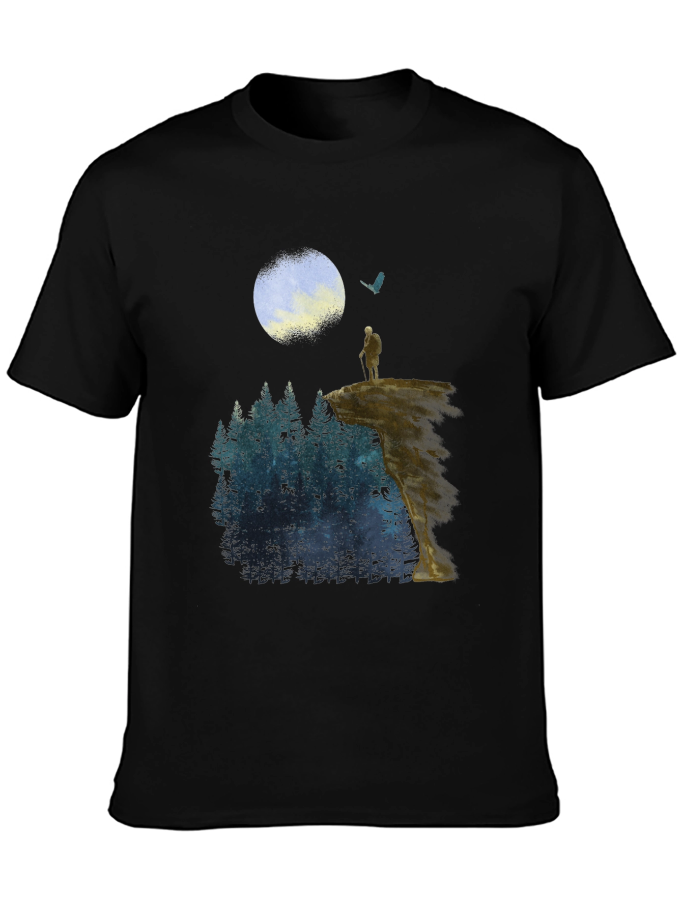 Black Wanderer Graphic T-Shirt view 3