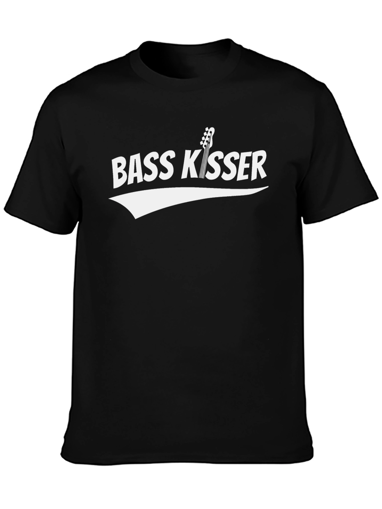 Black Bass Kisser Graphic Tee - Music Lover T-Shirt view 3