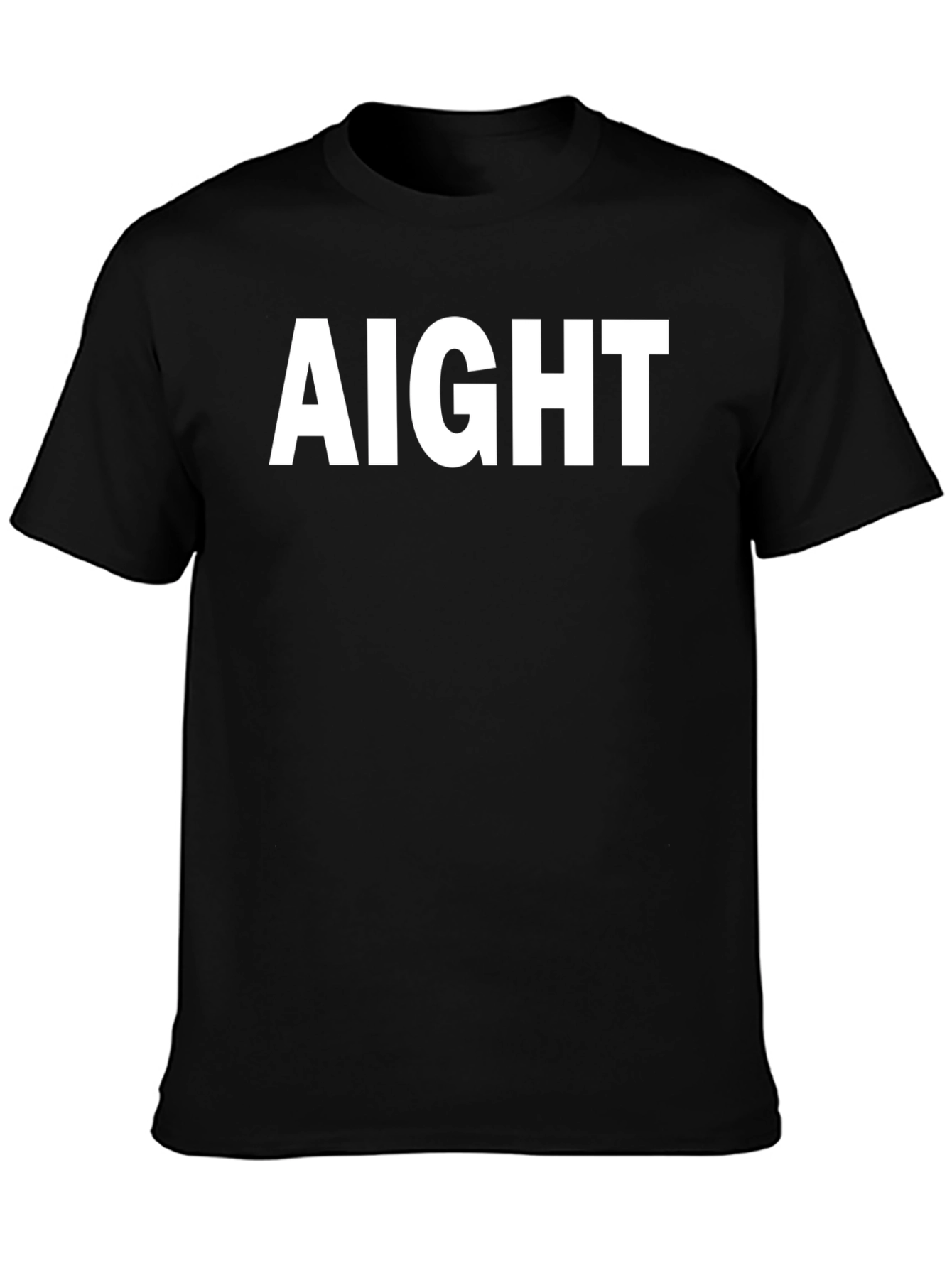 Black AIGHT Black Graphic Tee - Casual Style view 3