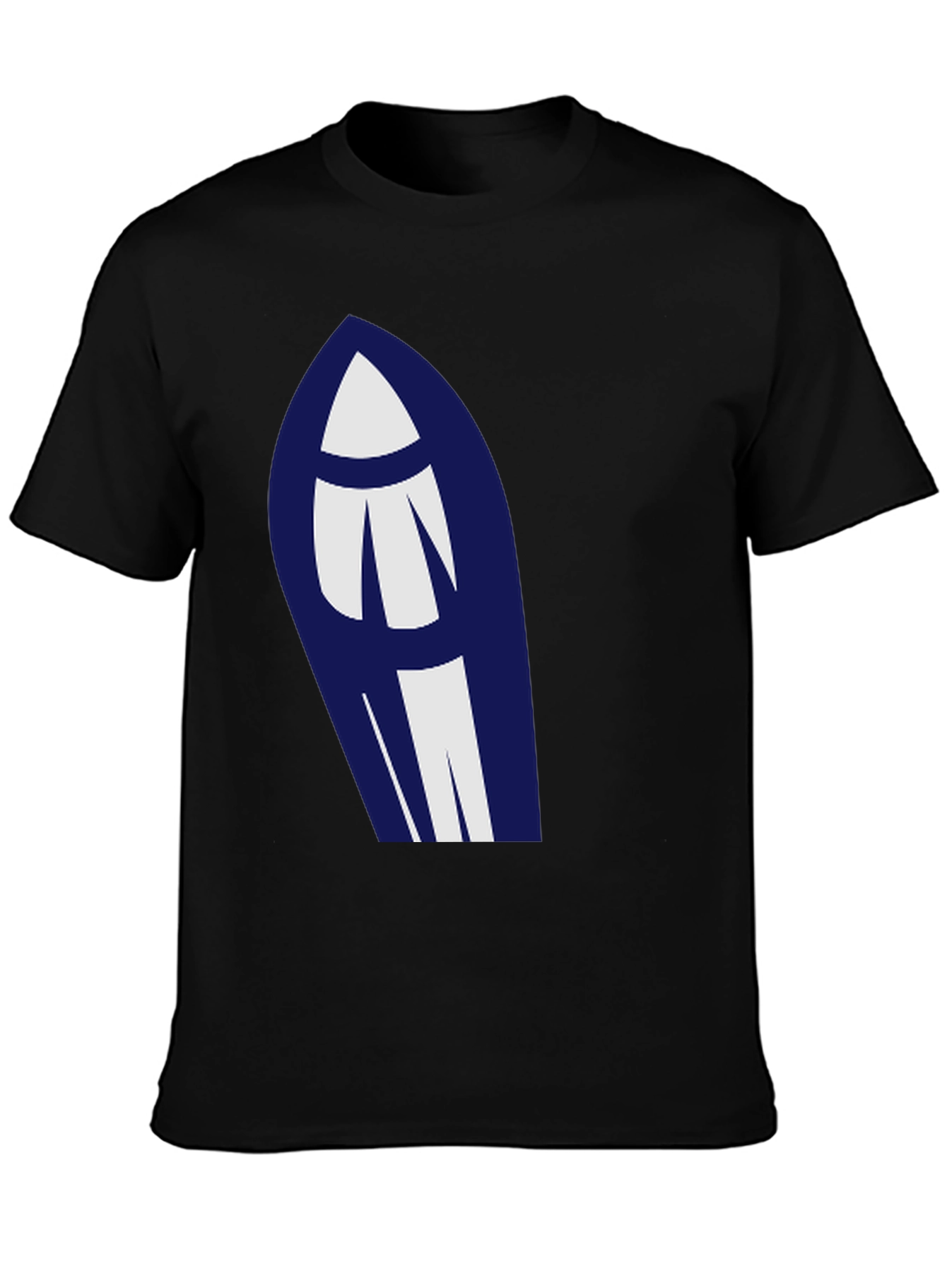 Black Modern Graphic Tee - Abstract Design view 3