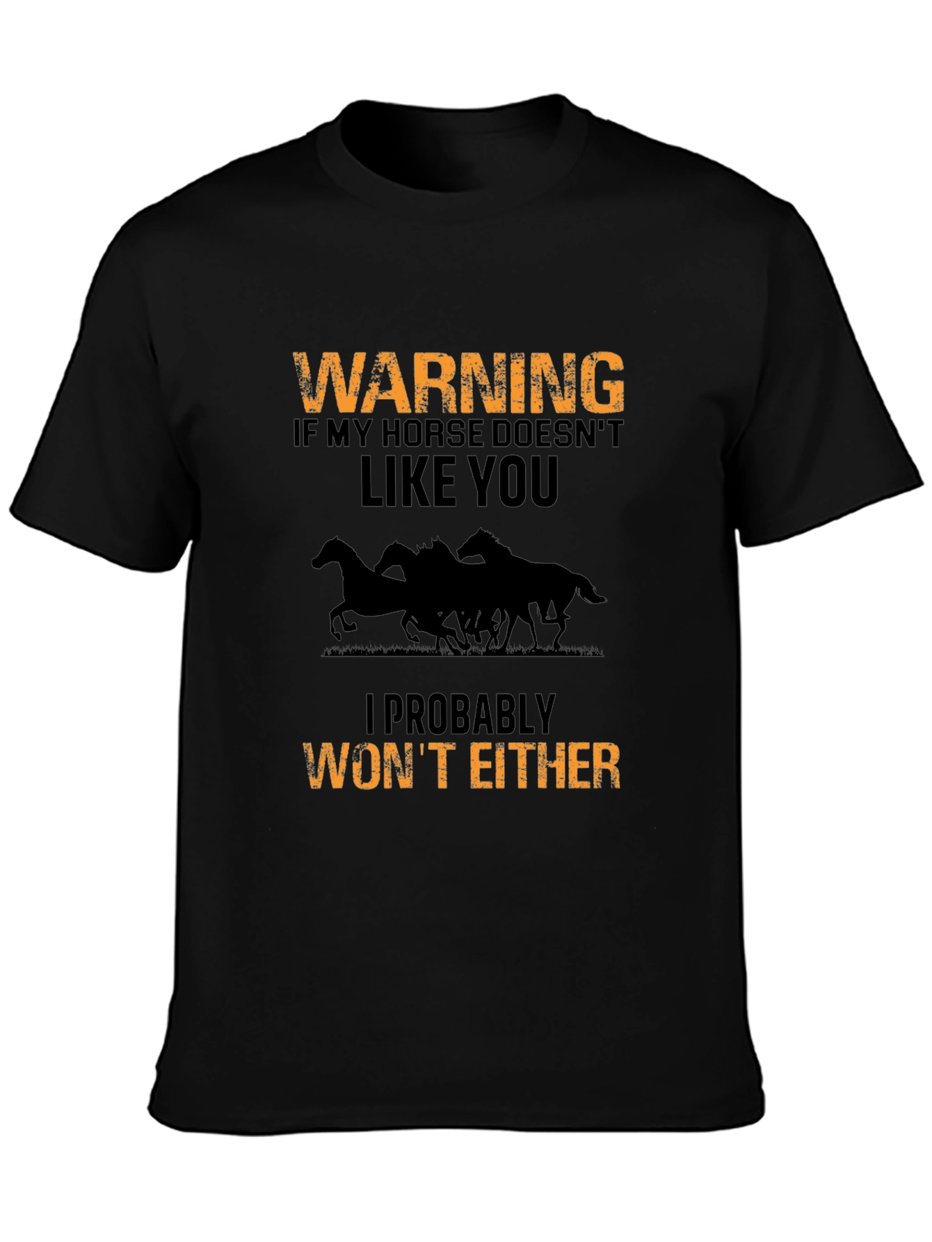 Warning Horse T-Shirt - Funny Horse Lover Gift - 3