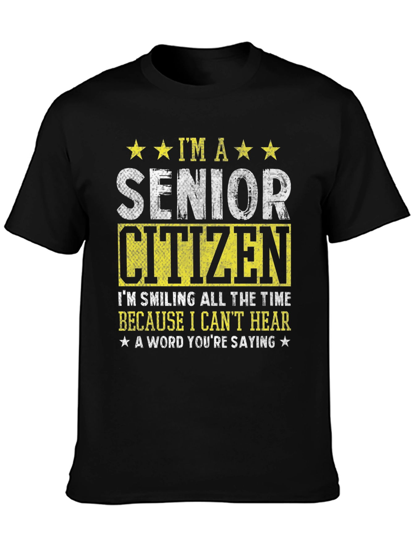 Black Senior Citizen Humorous T-Shirt view 3