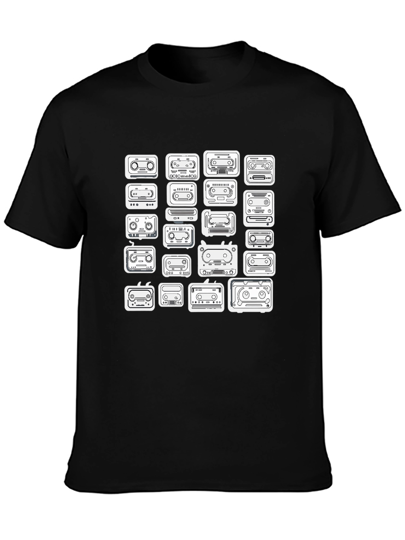 Retro Cassette Tape Graphic Tee - 3