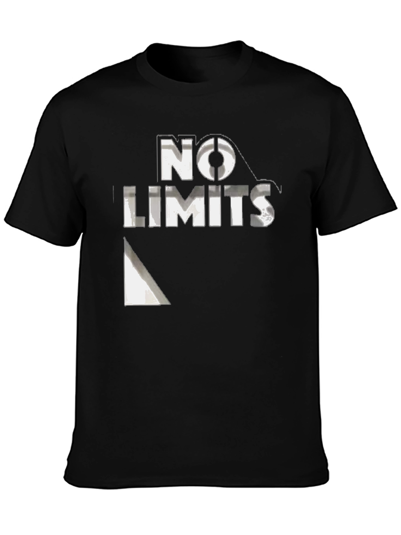 Black No Limits Graphic Tee - Stylish Black T-Shirt view 3