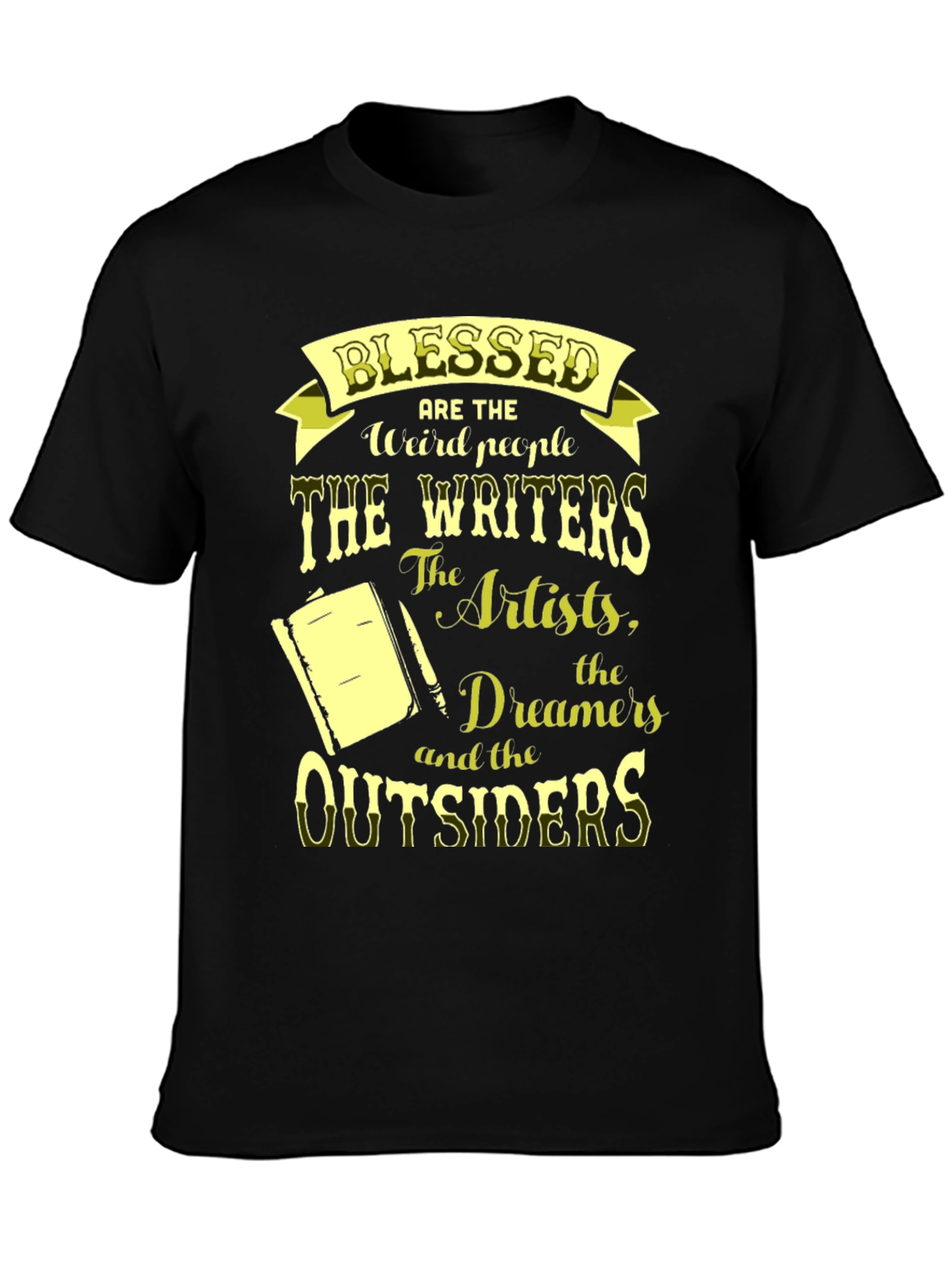 Black Blessed Writers & Artists T-Shirt view 3
