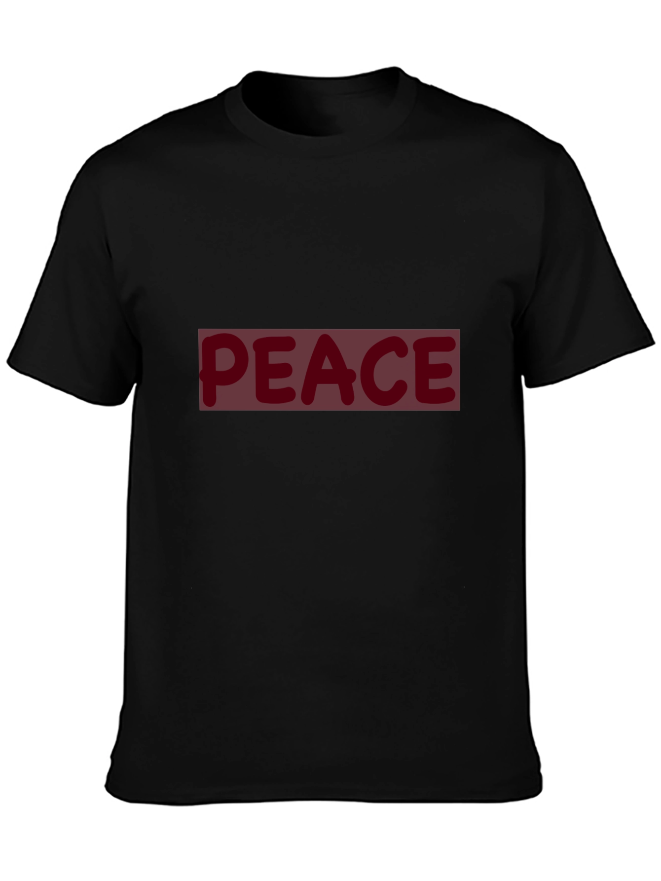 Black Peace Graphic Black T-Shirt view 3