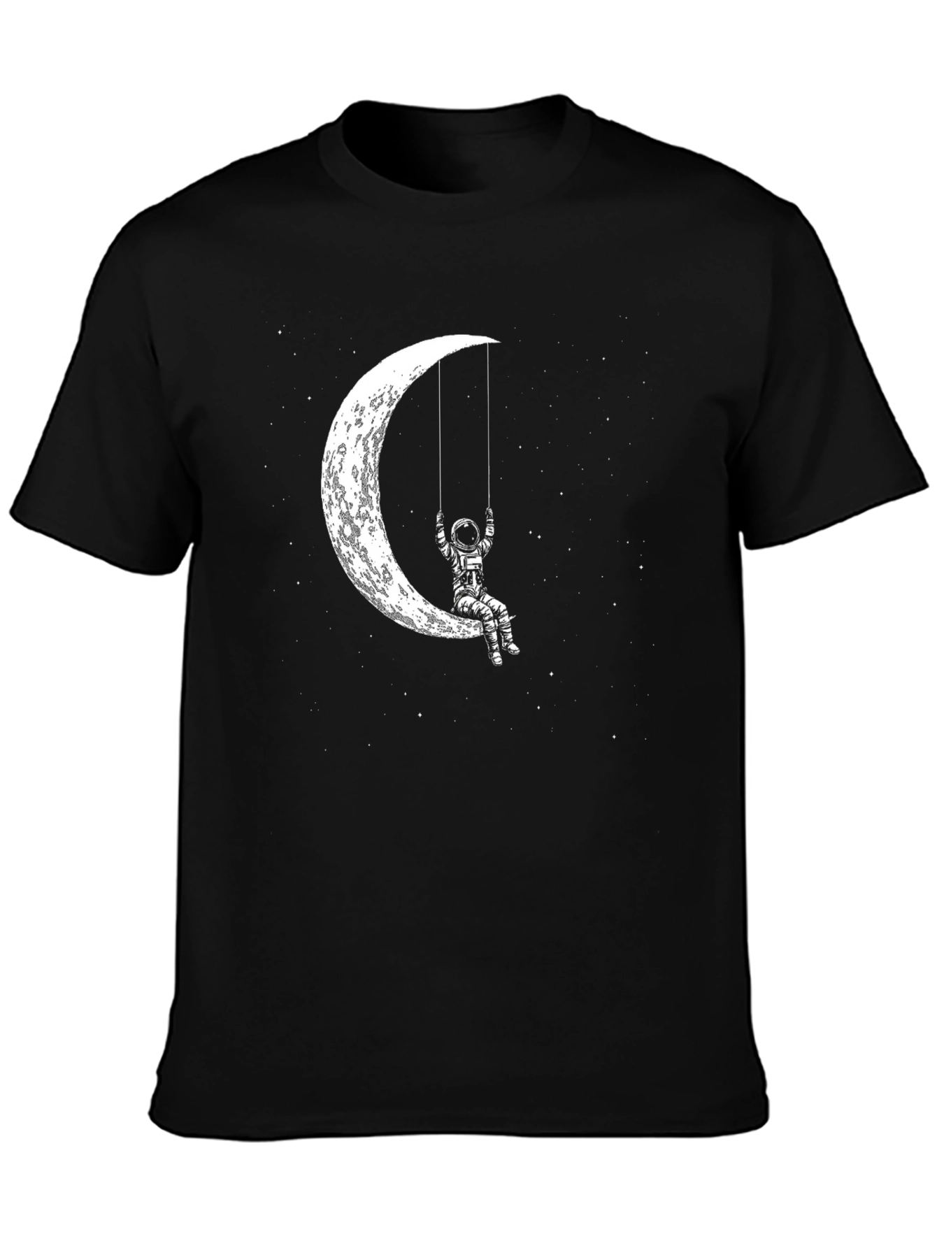 Astronaut Moon Swing Graphic Tee - Black - 3